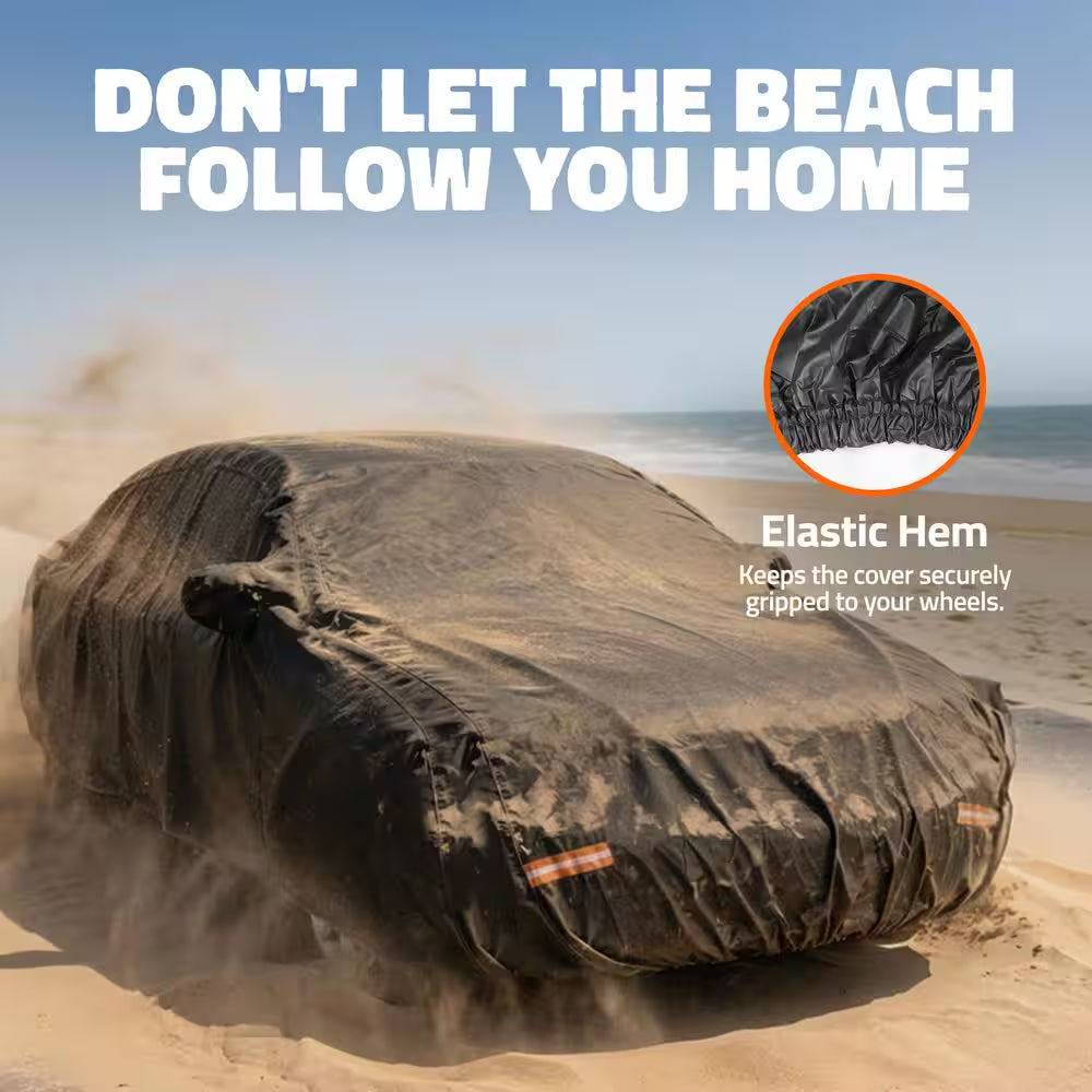 190 In. X 75 In. X 57 In. Extra Thick PVC Cotton Lined Heavy-Duty SUV Car Cover