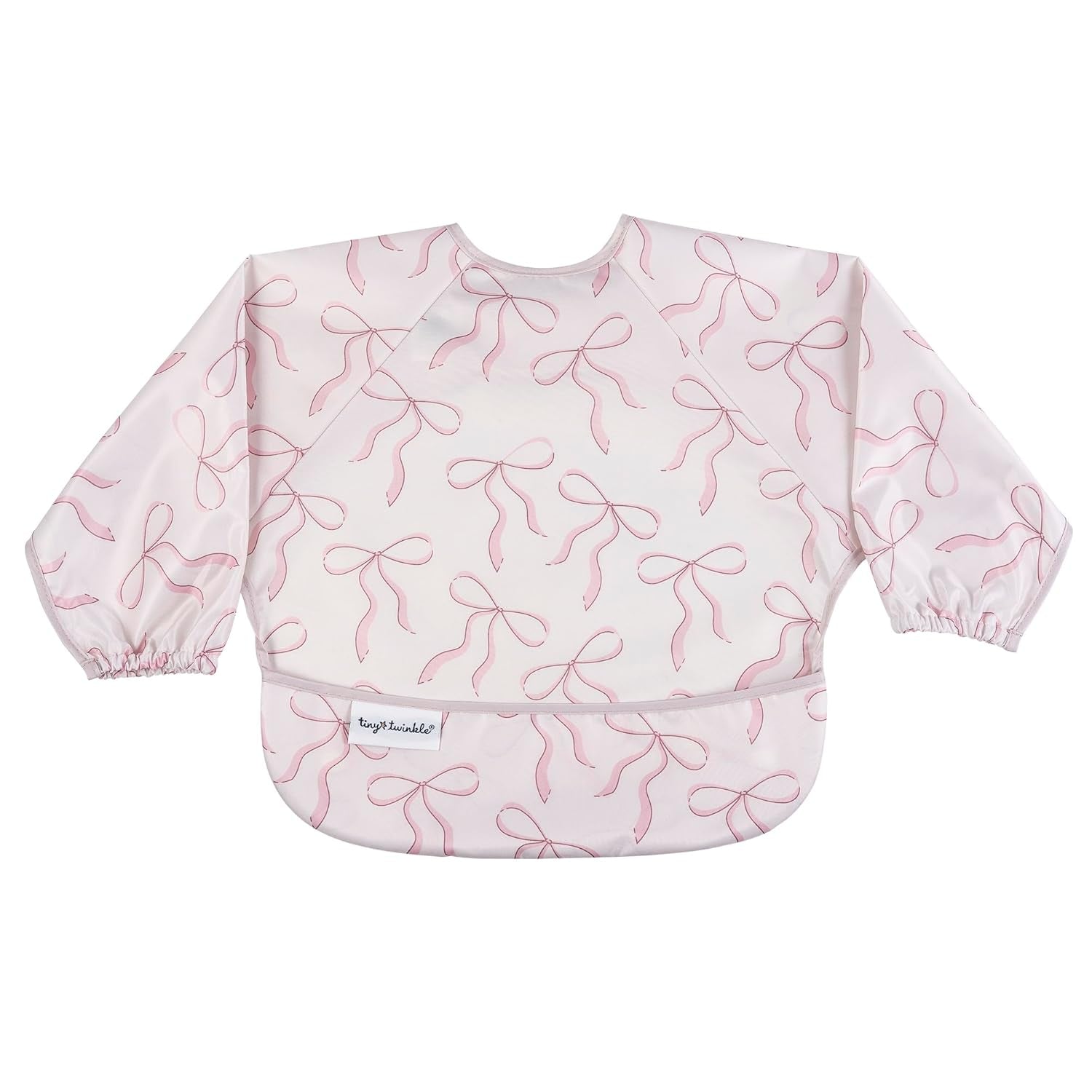 Tiny Twinkle Long Sleeve Bib for Babies & Toddlers | Waterproof Smock Bib for Eating | Machine Washable & Mess-Proof Feeding Essentials | Newborn Shower Gift (Dinosaur, 2-4Y)