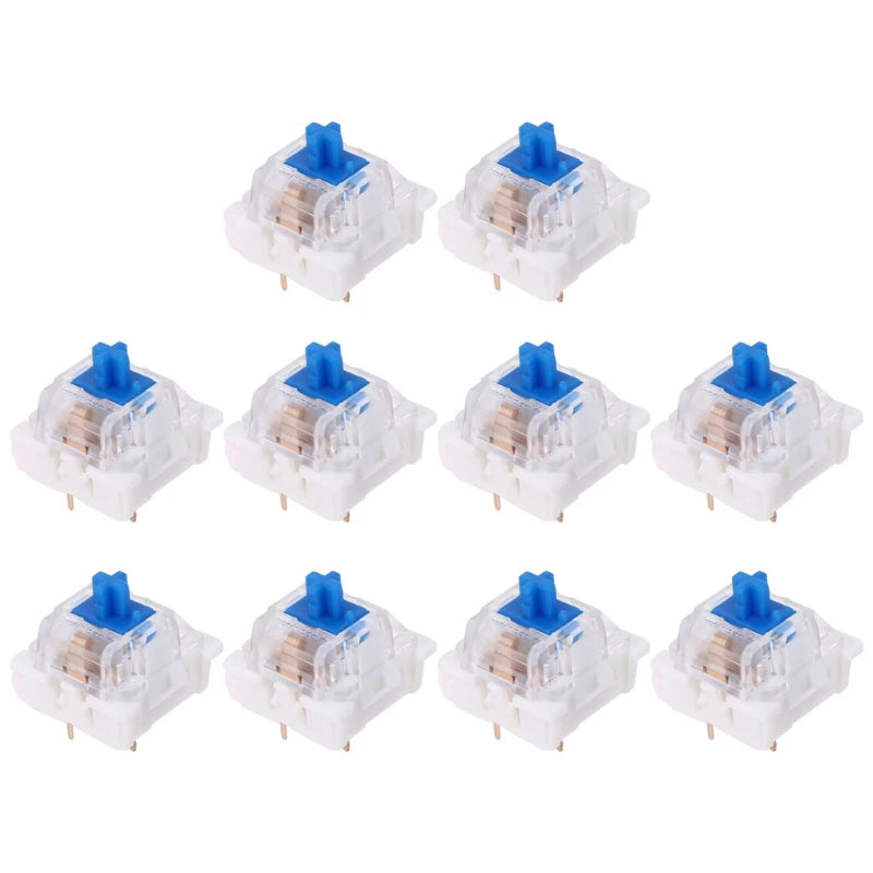 10 Pieces Keyboard Replacement Parts Compatible for Cherry MX Gateron Mechanical Keyboard LED Switches 3Pin Durable