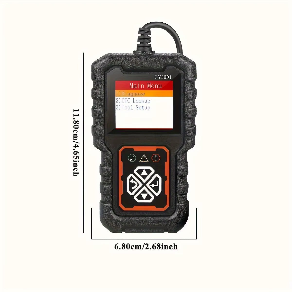 Car OBD2 Scanner Diagnostic Tool Code Reader, Car Voltage Tester Engine Fault Code Scanner, Charging Tester Diagnostic Cy3001B