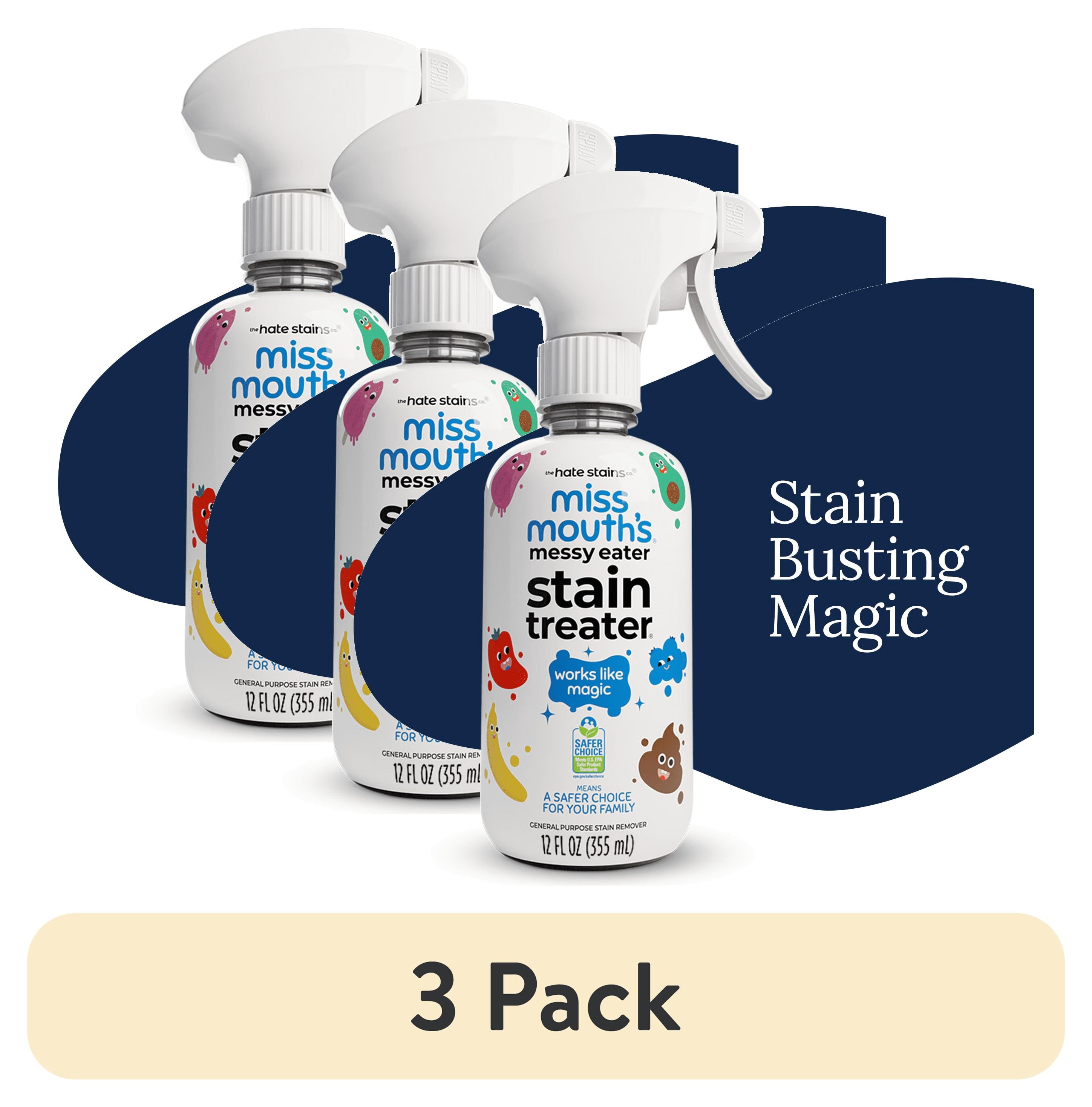 Miss Mouth'S Messy Eater Stain Treater Spray for Baby & Kids, 4 Fl Oz, Newborn & Baby Essentials, Stain Remover for Food, Grease, & More, Gentle on Laundry
