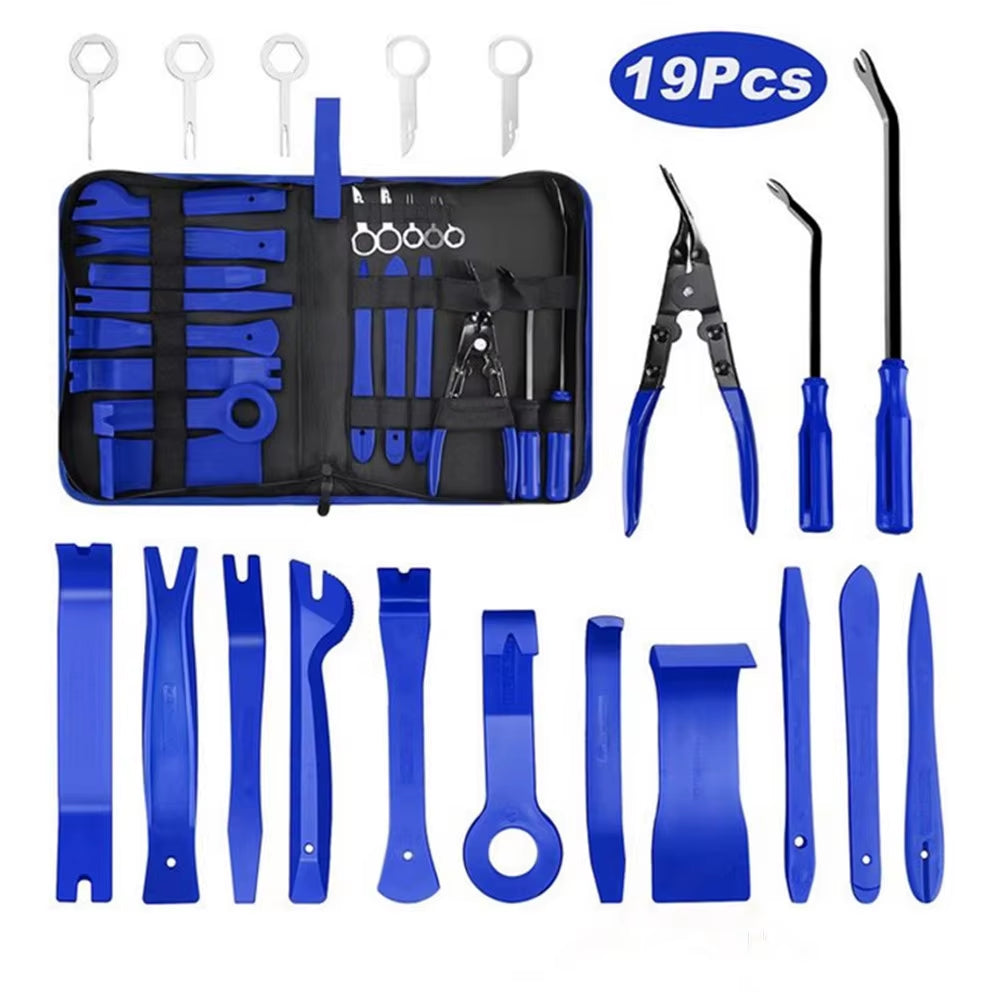 Auto Trim Removal Tool Car Door Panel Dash Audio Radio Removal Tools Kit Automotive Pry Tools Kits Auto Upholstery Repair Kit