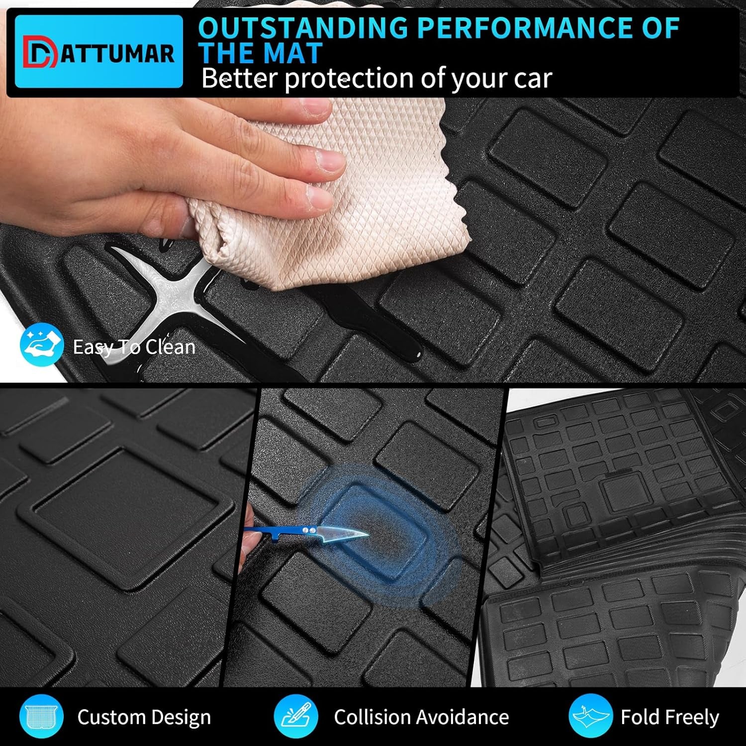 All-Weather Floor Mats & Cargo Liner for 2020-2026 Ford Explorer 6-Seater - Includes Upgraded Trunk Mat & Backrest Mat - Perfect 2025 Explorer Accessories