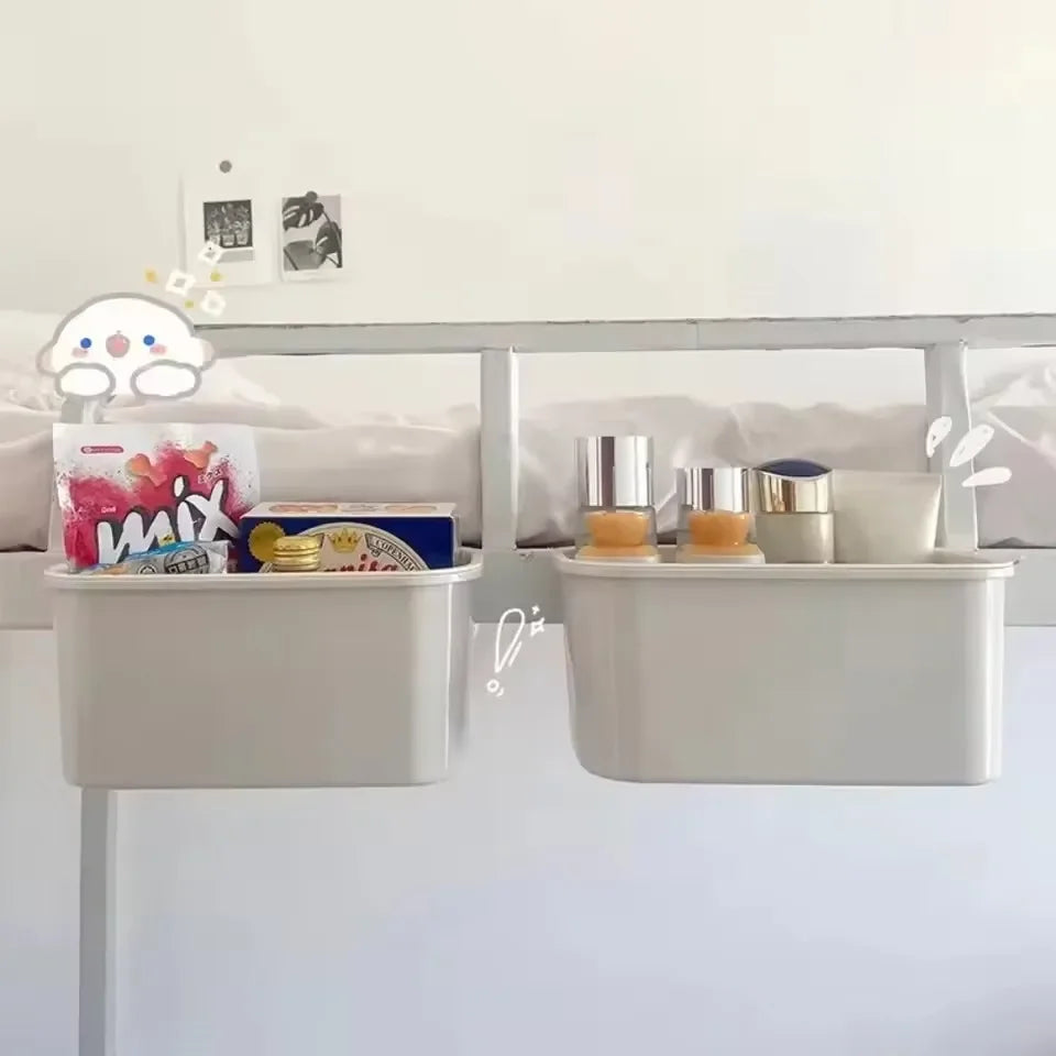 Big Capacity Bedside Hanging Basket No Punching Required Shelf Crib Storage Baby Diaper Fence Table Box Bedside Hanging Baskets