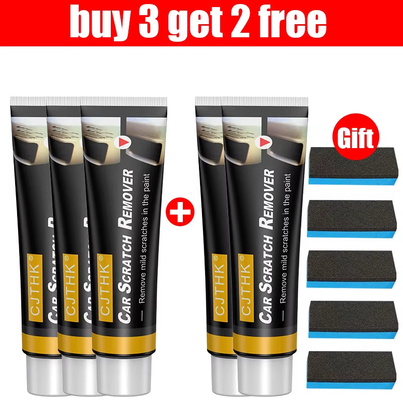 Car Scratch Remover Car Polishing Paste with Sponge Car Body Paint Care Remove Scratch Repair Broken Paint Smooth Car Body