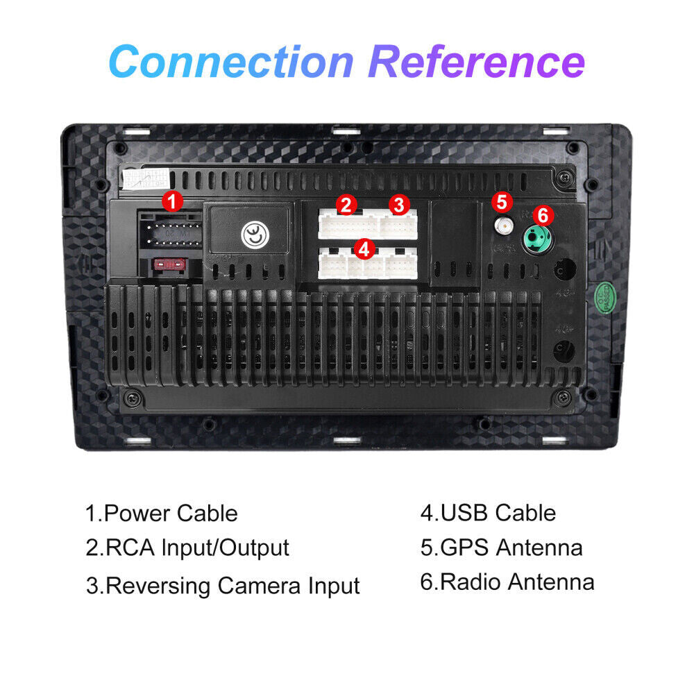 10.1'' 4+64GB Android 13 Car Stereo Radio 2Din IPS Carplay BT GPS Wifi Head Unit