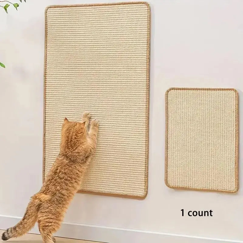 Premium Durable Cat Scratching Pad - Natural Rope Scratcher for Cats and Dogs, Versatile Pet Furniture and Supplies, Ideal Valentine's Day Gift and Cat Toy