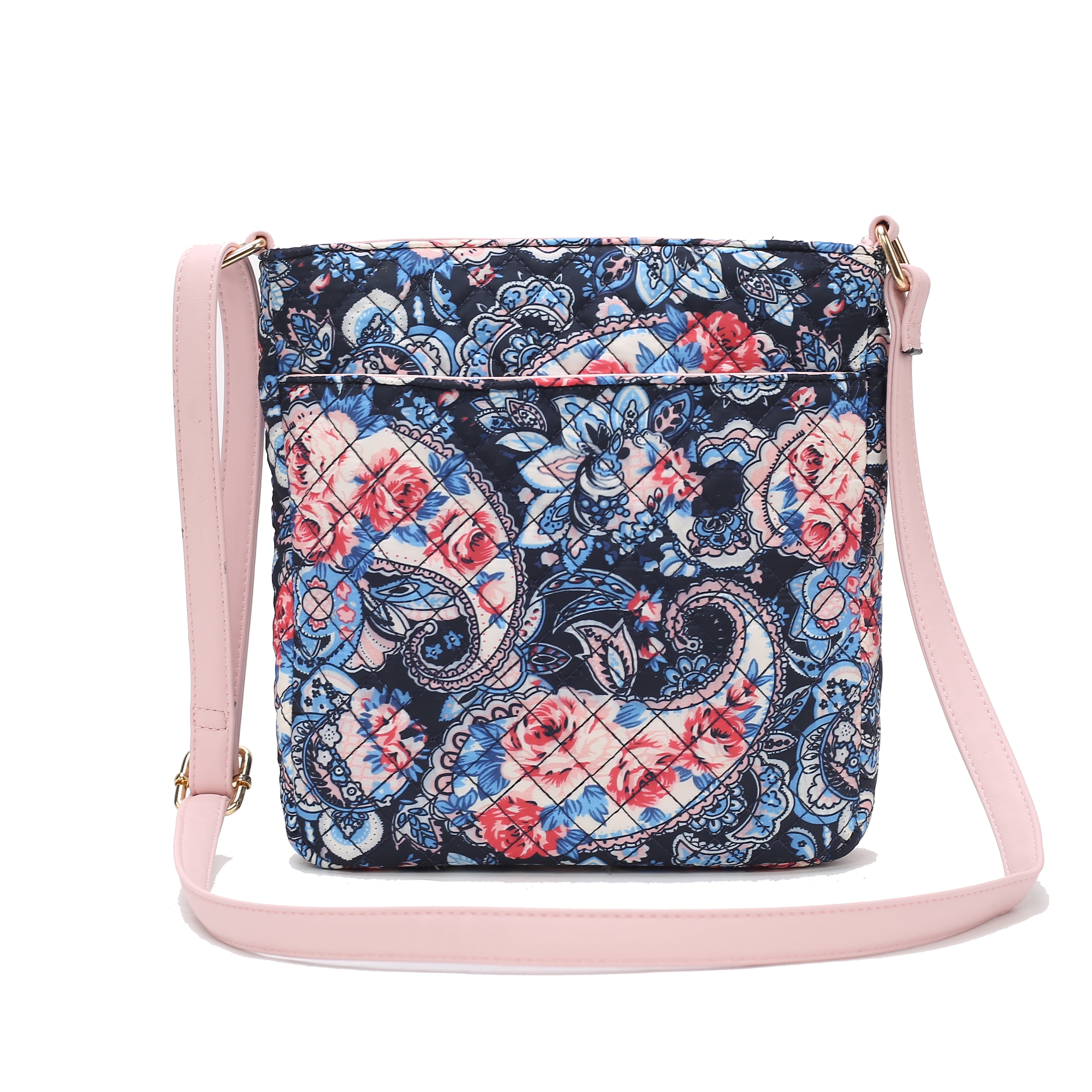 MKF Collection Lainy Cotton Women'S Botanical Crossbody Bag, Designer Crossover Purse Handbag by Mia K - Green