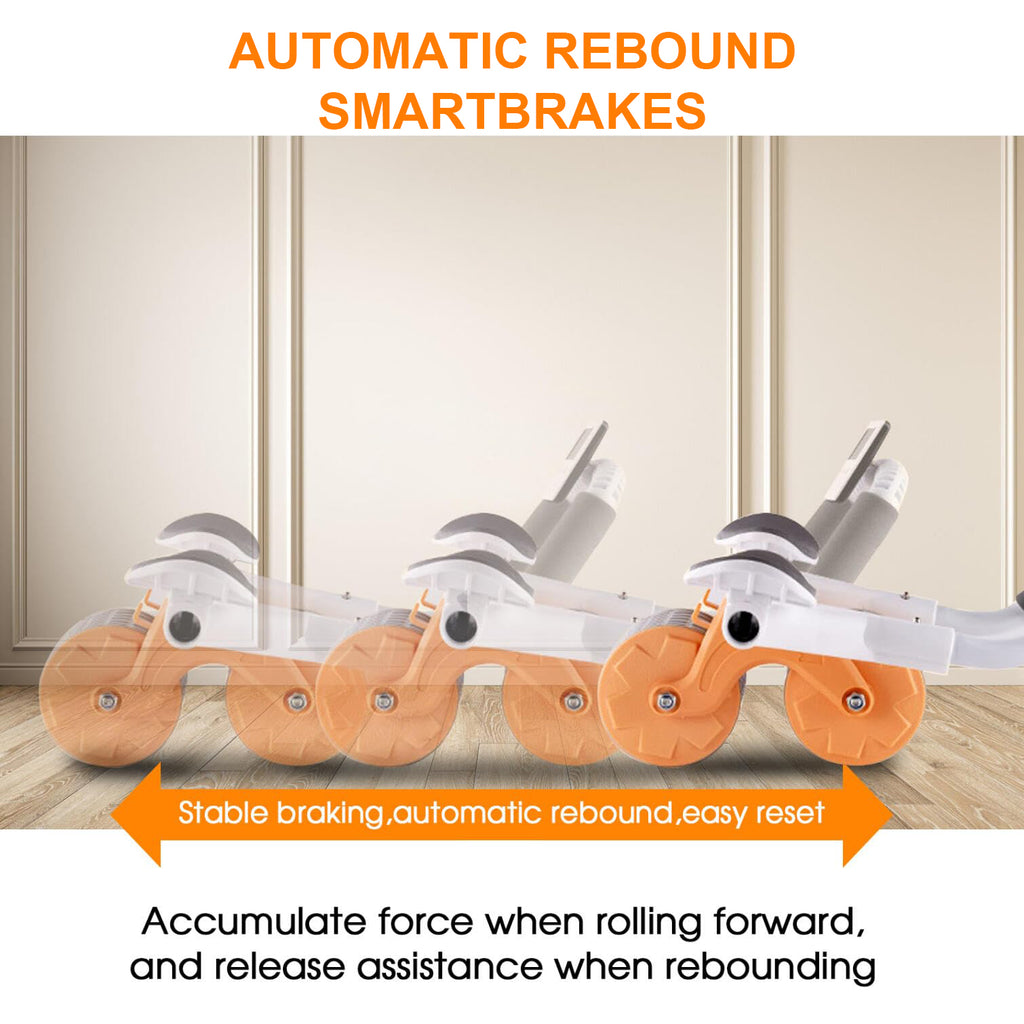2025 Automatic Rebound Abdominal Roller with Timer and Elbow Support - Core Exercise Equipment