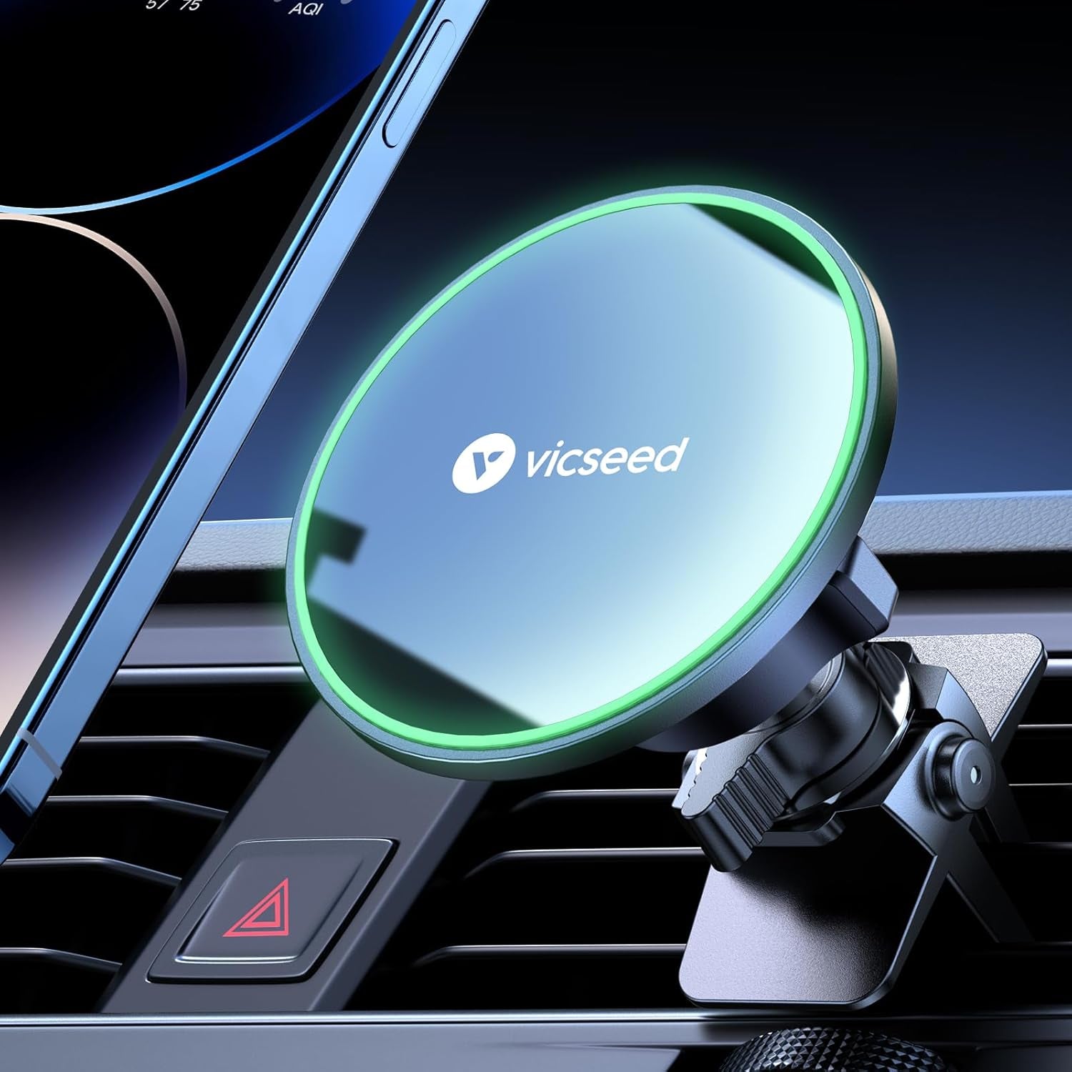 VICSEED for Magsafe Car Mount [Upgraded Strongest Magnet Power] Magnetic Phone Holder for Car Vent 360 Adjustable Magnetic Car Phone Holder Mount for Iphone 17 Pro Max 16 15 14 13 12 plus Mini