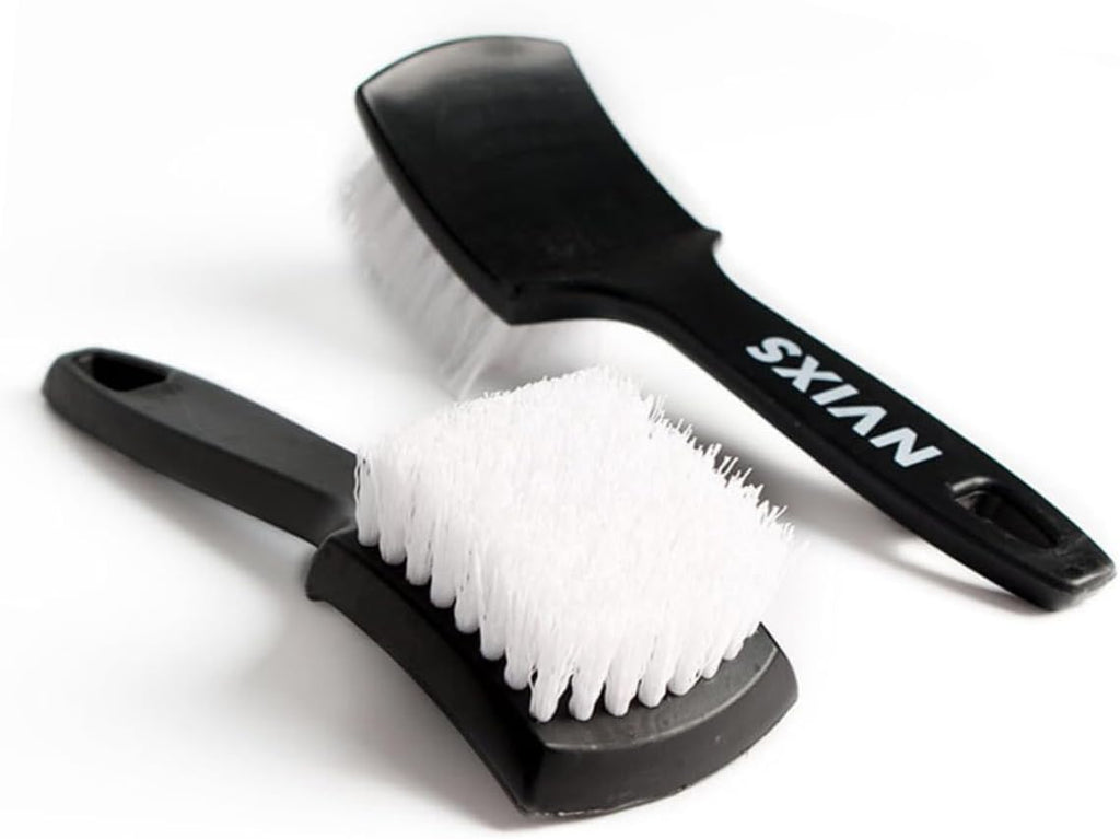 SUPVOX 2-Pack Wheel Cleaning Brush - Versatile Automotive Detail Tool with Strong Bristles for Effortless Dirt and Dust Removal