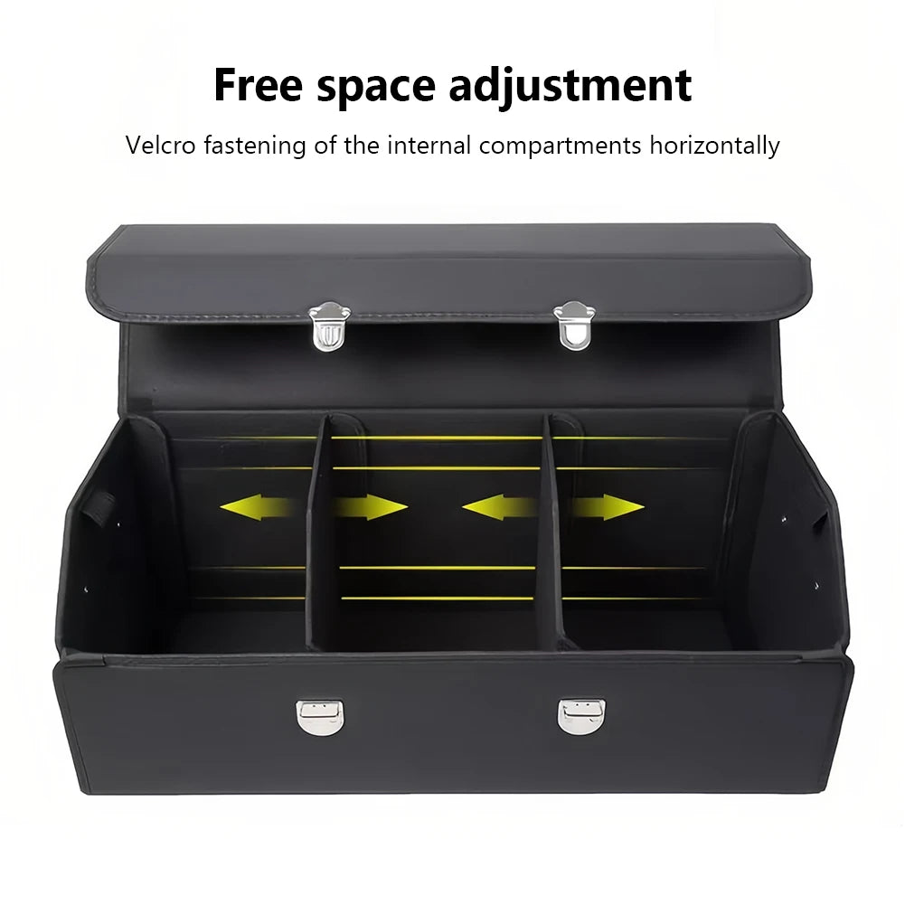 Large Capacity Waterproof Car Trunk Organizer - Folding Auto Multi-Use Storage Box for Ultimate Car Accessories Organization