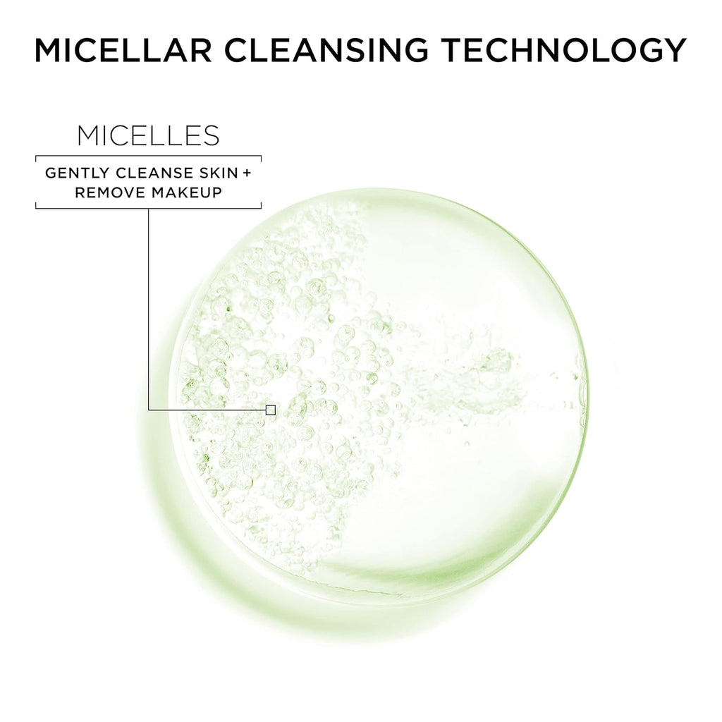Garnier Micellar Water for Oily Skin, Facial Cleanser & Makeup Remover, Mattifying, for All Skin Types, Vegan, Cruelty Free, 13.5 Fl Oz (400Ml), 2 Count