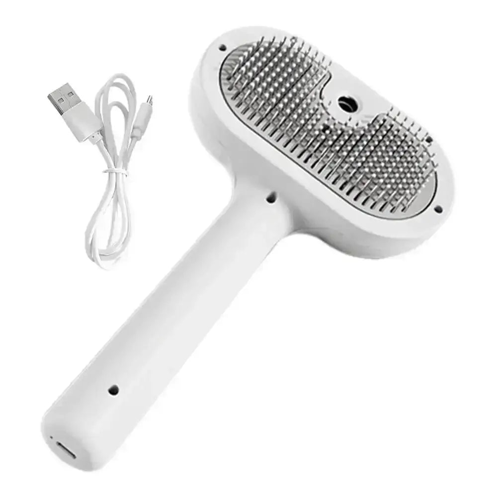 Pet Self-Cleaning Steam Brush for Dogs and Cats