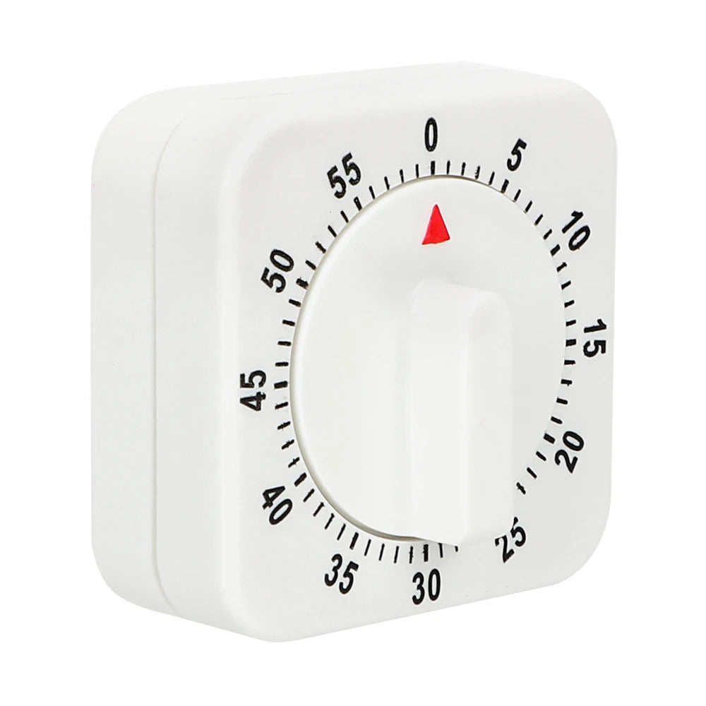 Cooking Tools Countdown Alarm Reminder Kitchen Tools 60 Minutes Kitchen Timer White Square Mechanical Timer