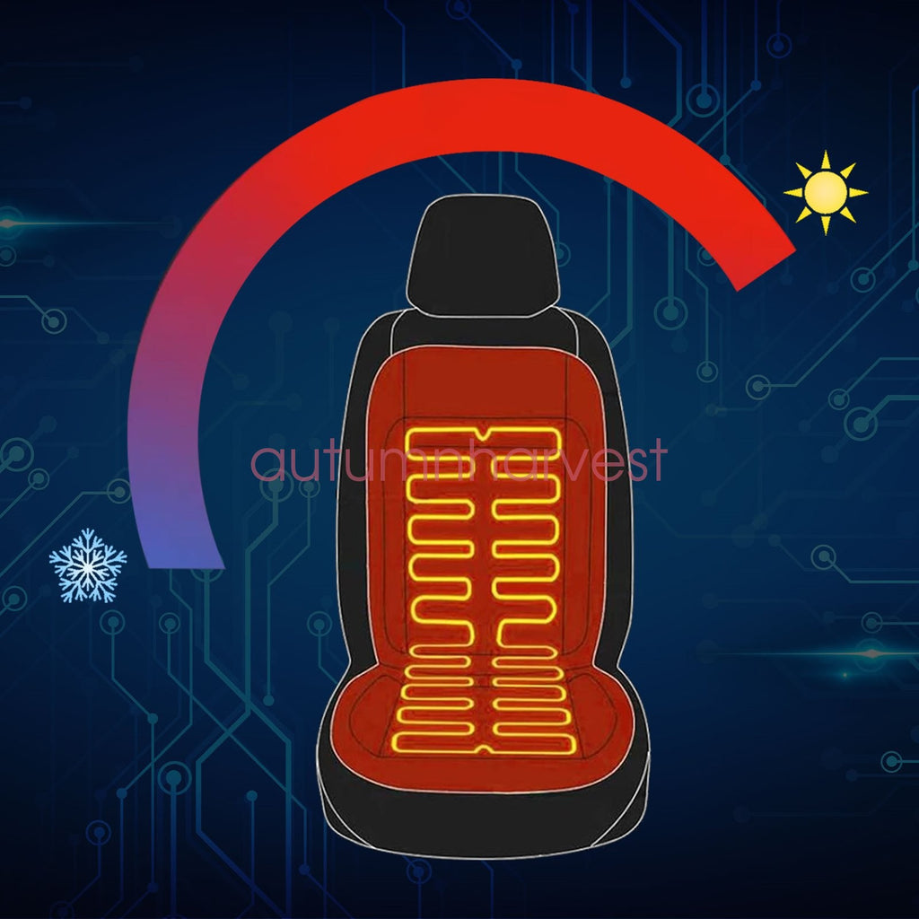 12V Universal Round Heated Seat Kit with 2 Seats and 4 Heating Pads