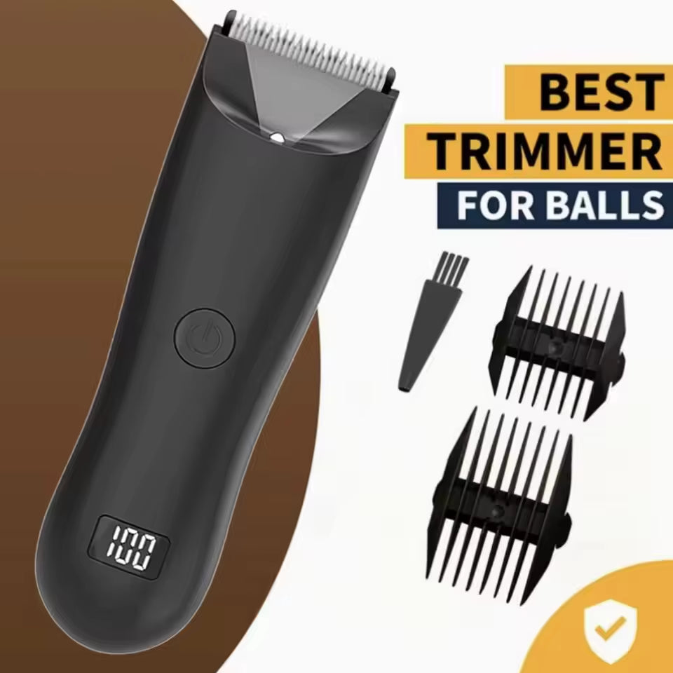 Trimmer Beard for Man Shaver Razor Beard Shaper Armpit Chest Hair Trimmers Profession Barber LED Display Re-Battery Hair Removal