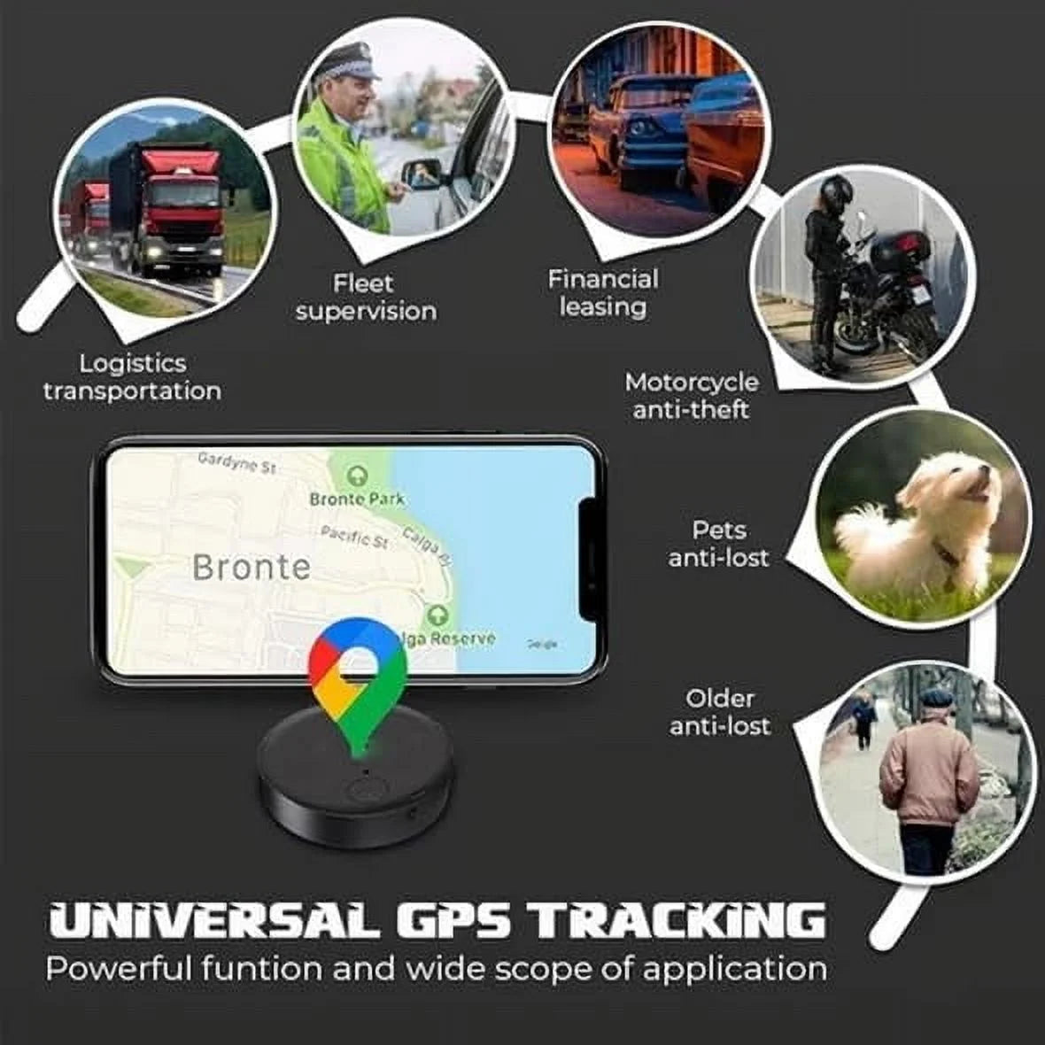 Easyfind Mini GPS Tracker for Vehicles, Mini Worldwide GPS Tracker, Car Locator Tracker, Car Vehicle Tracking Anti-Lost Locator for Tracking System