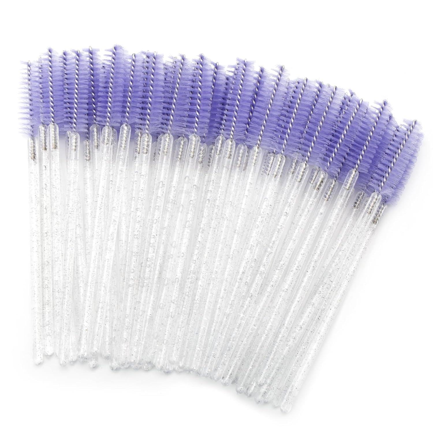 G2PLUS 100PCS Disposable Eyelash Brushes - Premium Rose Mascara Wands for Perfect Eyelash Extensions and Eyebrow Application