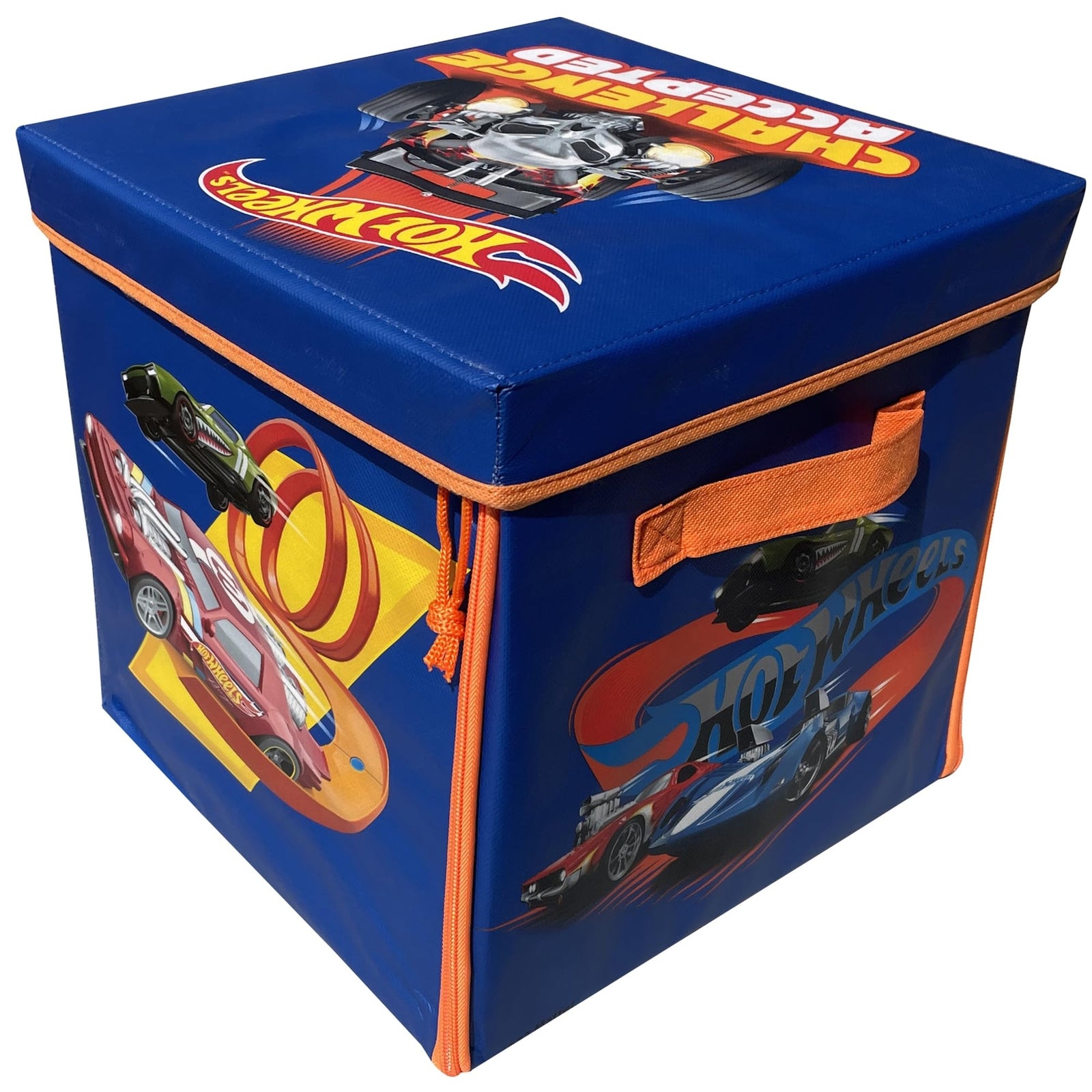 Hot Wheels Zipbin 300-Car Storage Cube and Playmat - Durable Toy Organizer