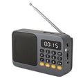 Bluetooth 5.0 Portable FM Radio Small Emergency Recargable Sound Box Mini Vintage Speaker Mp3 Player Support TF Card USB Drive