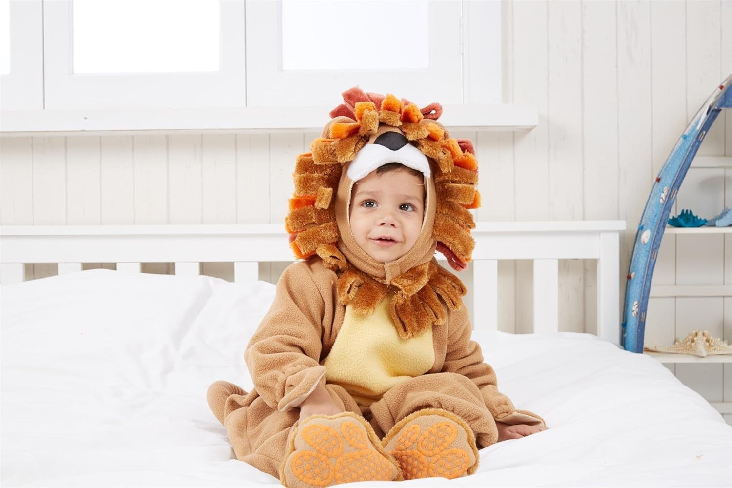 Adorable Spooktacular Creations Halloween Lion Costume for Toddlers with Toy Zebra - Perfect for Baby Dress-Up Parties!