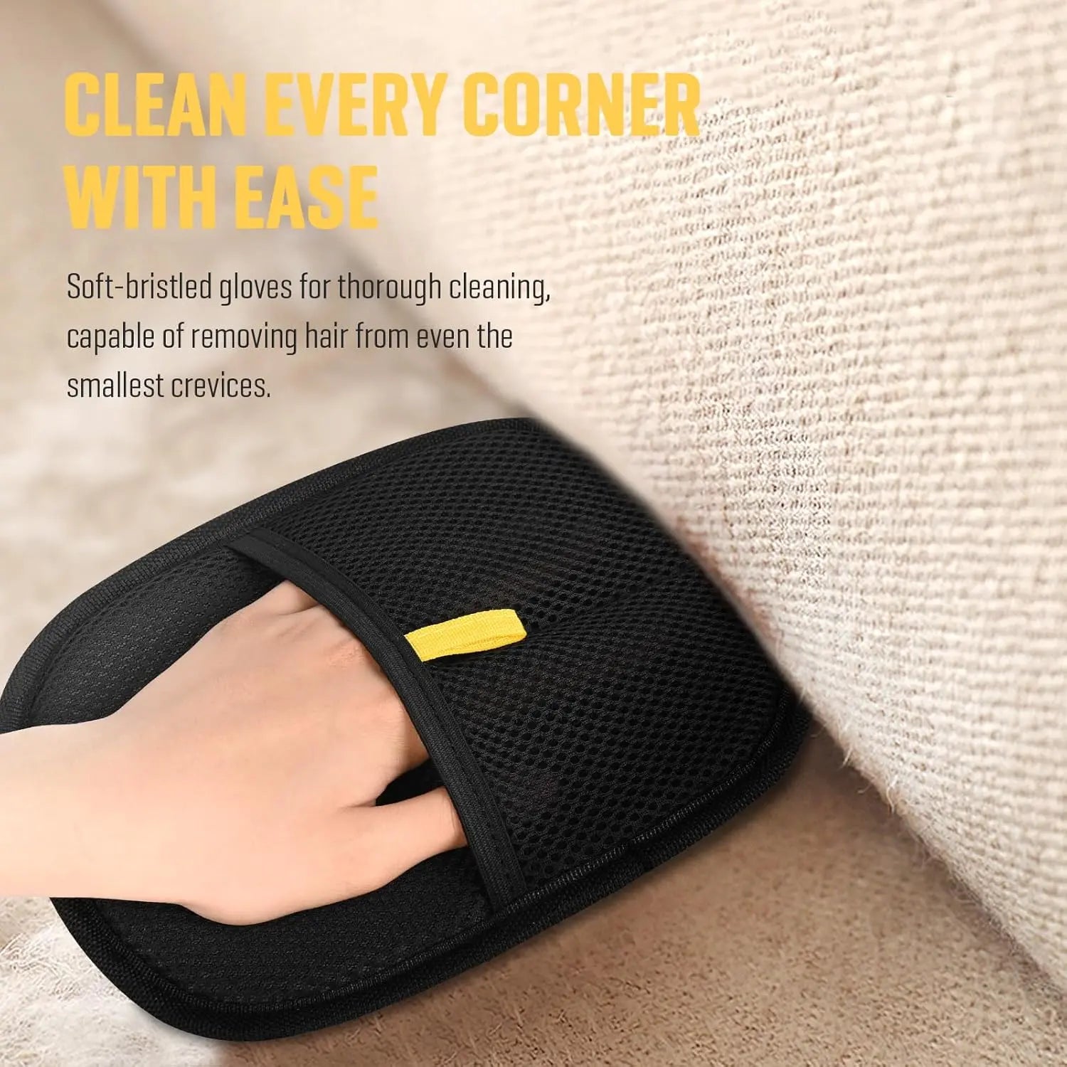 Electrostatic Pet Grooming Glove for Cats and Dogs - Reusable Hair Removal Tool