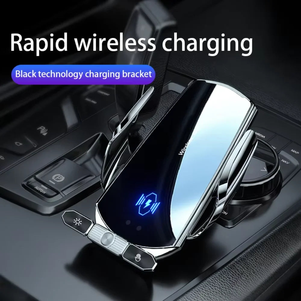 150W Car Phone Holder Wireless Charger for Iphone 12 13/14/15 16 Pro Max Windshield Dashboard Air Vent Mount with Fast Charging