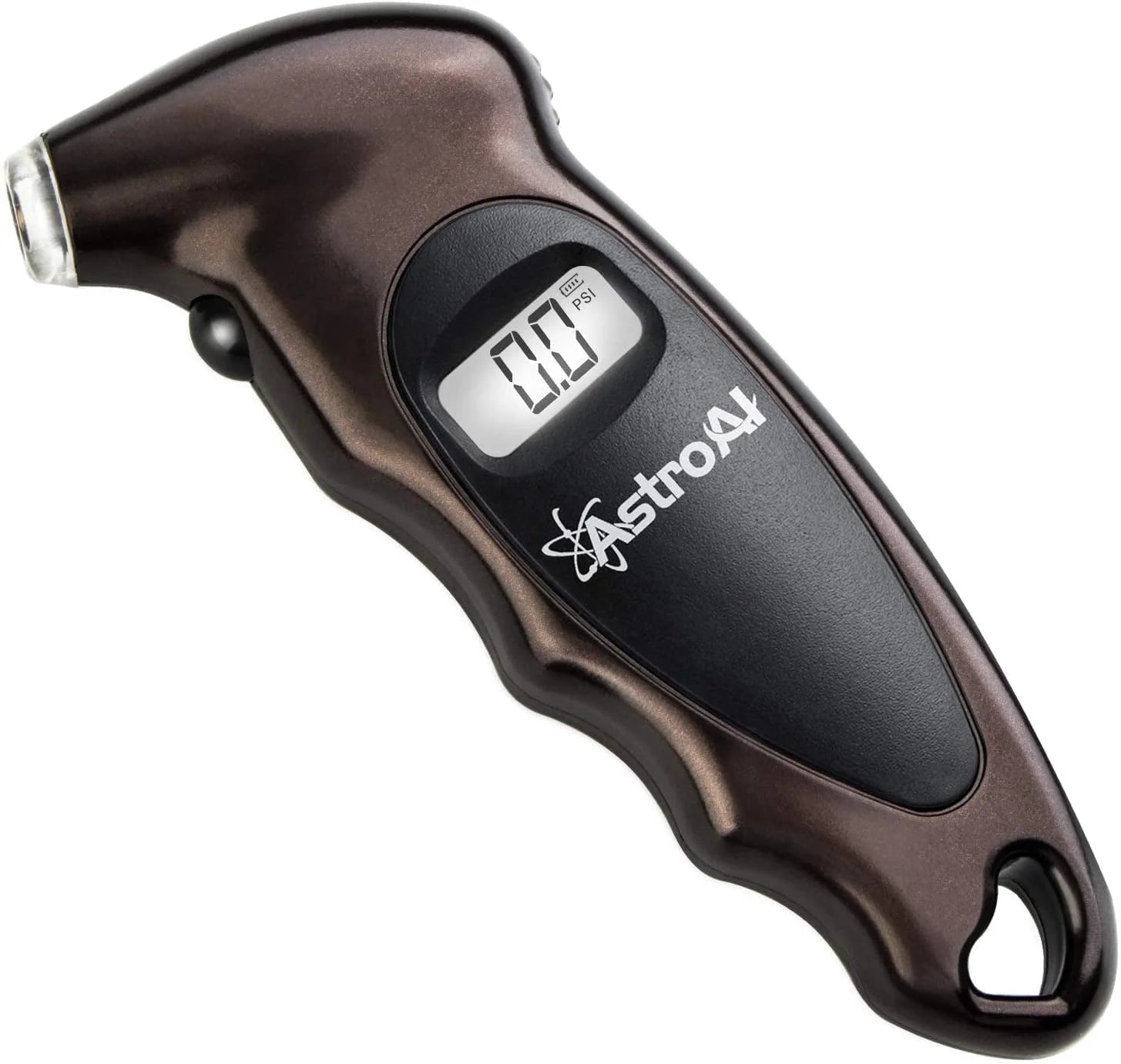 Digital Tire Pressure Gauge, Backlit LCD, 3A Battery, 150 PSI, Brown, 1 Pack, for Car/Truck/Bicycle