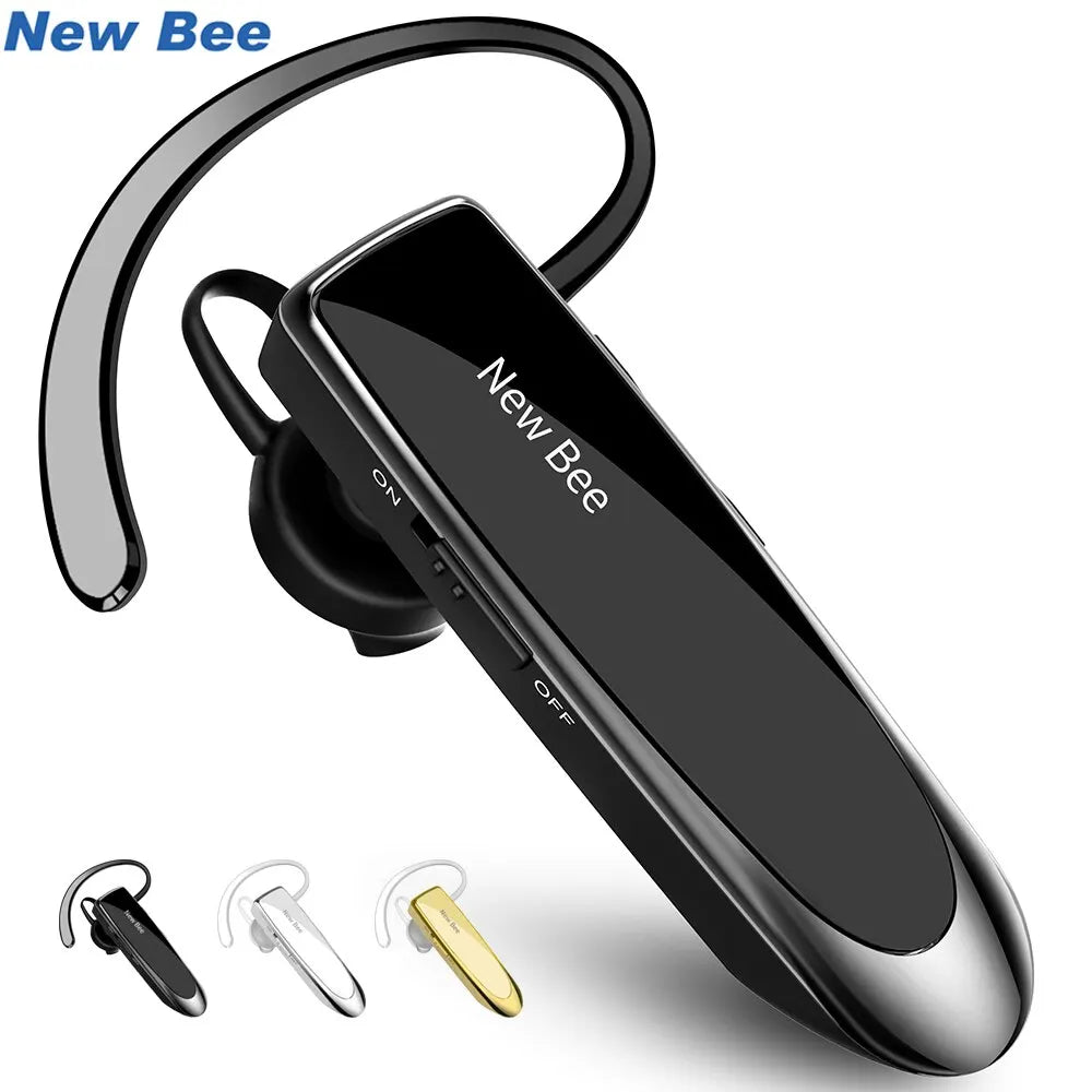 New Bee B41 Wireless Bluetooth 5.0 Earphones Hands-Free Mini Headset 22H Music Playing Earpieces with CVC 6.0 Mic for Iphones
