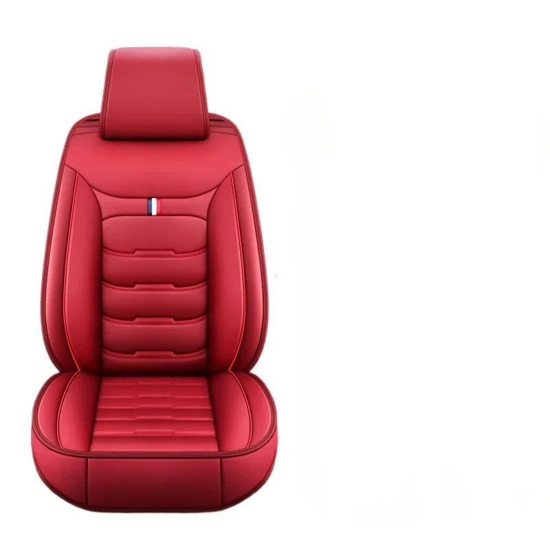 PU Leather Auto Seat Covers for Front Split Bench - Universal Fit for Cars and SUVs - All-Season Protection