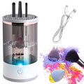 Abnaok Electric Makeup Brush Cleaner - Automatic Brush Cleaning Machine with Mat, Perfect Gift for Women and Wives, Compatible with All Makeup Brush Sizes