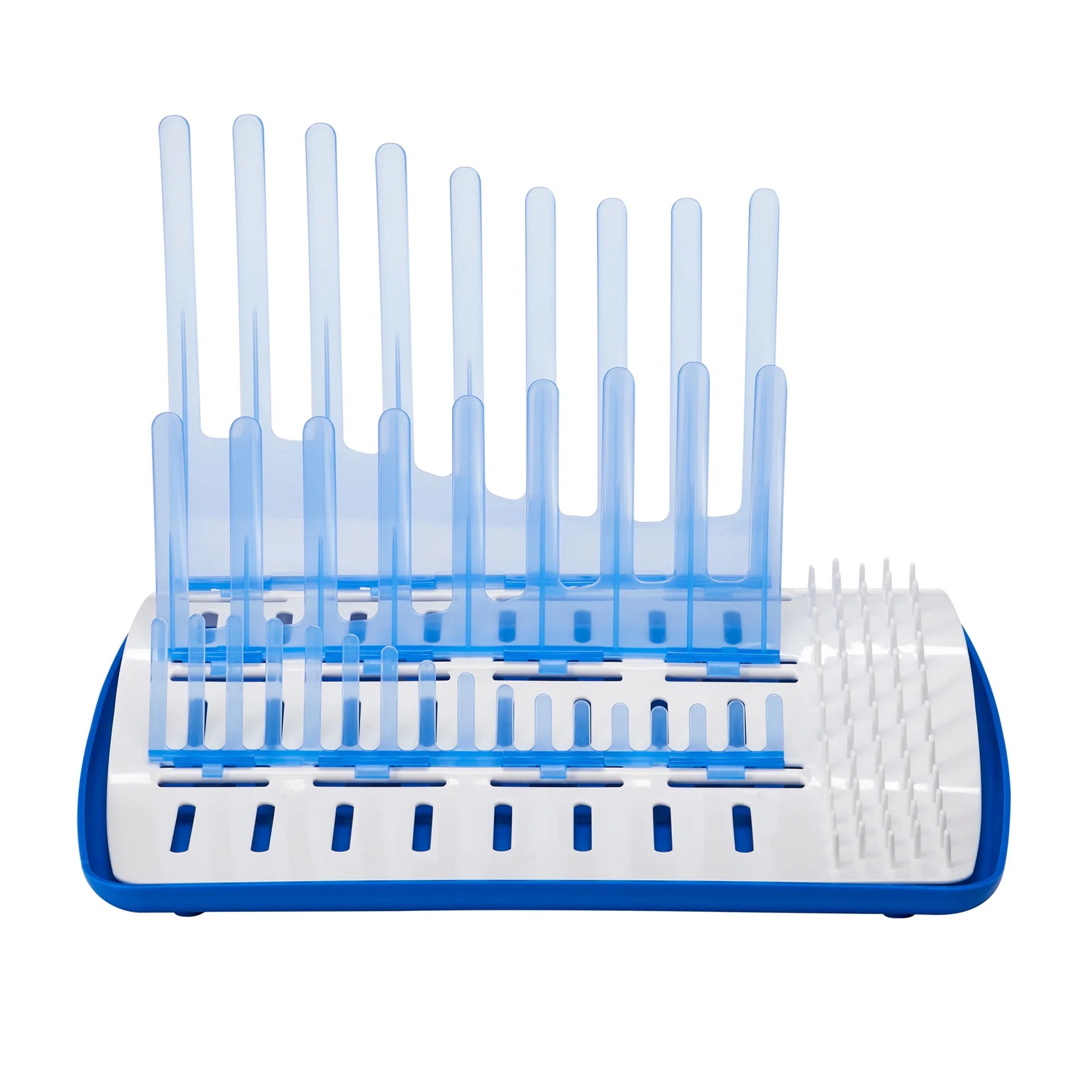 Dr. Brown'S Folding Baby Bottle Drying Rack for Easy Storage, Dry Baby Essentials, BPA Free, Blue