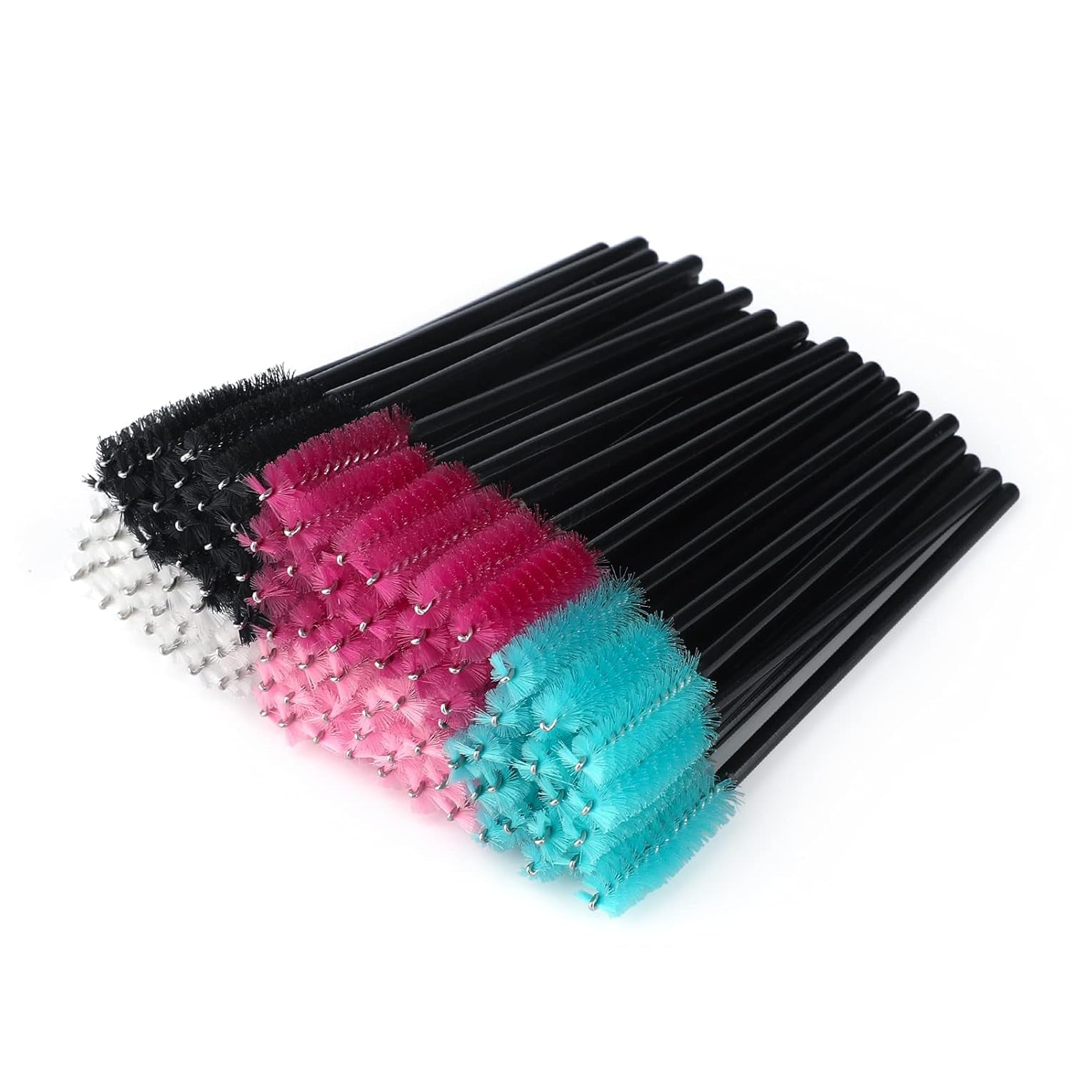 G2PLUS 100PCS Disposable Eyelash Brushes - Premium Rose Mascara Wands for Perfect Eyelash Extensions and Eyebrow Application