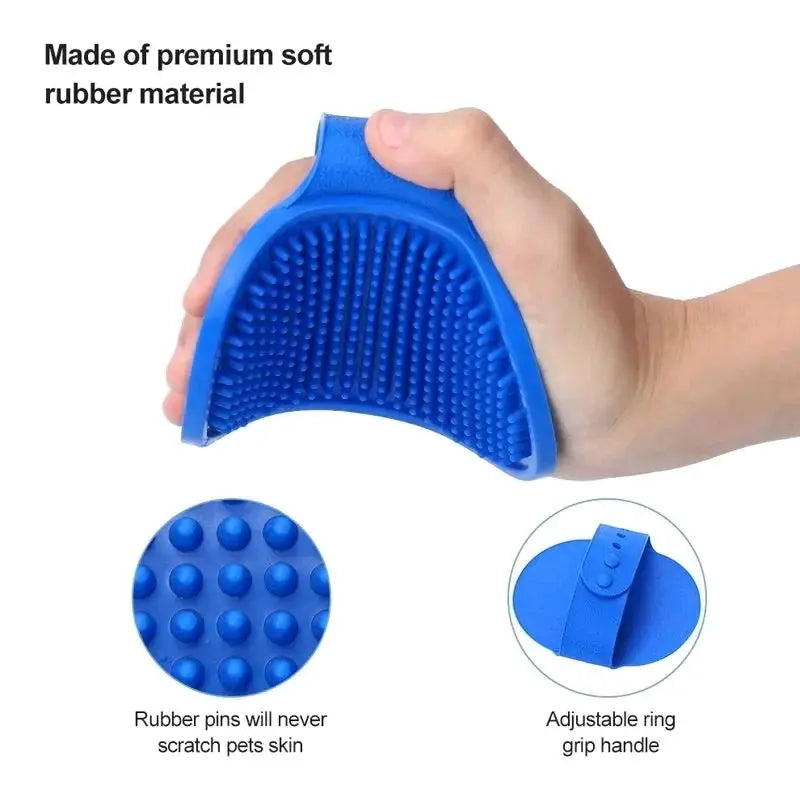 Pet Grooming Bath Brush for Hair Removal in Dogs and Cats