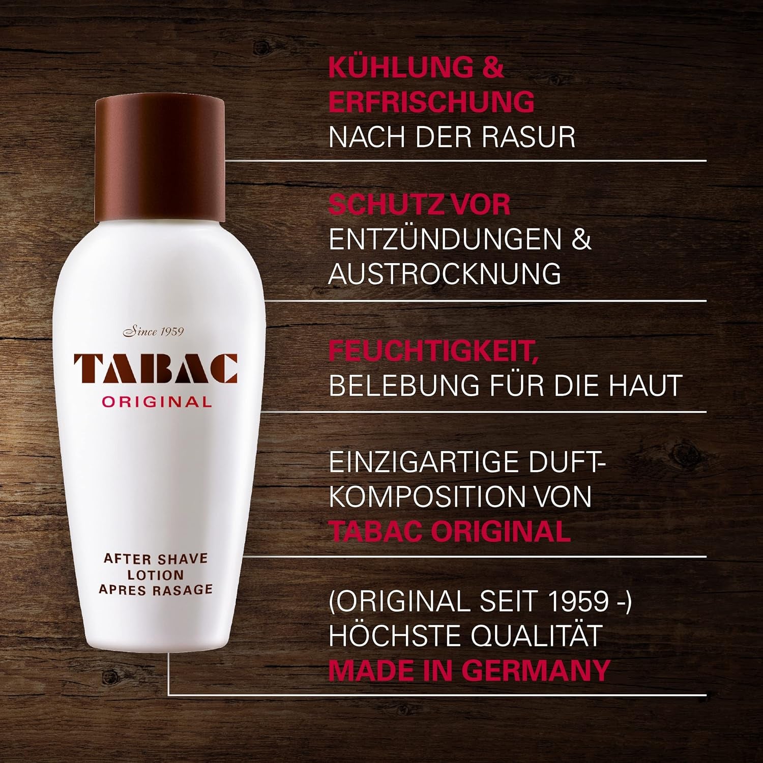 Tabac Original Maurer & Wirtz Tabac Original after Shave Lotion for Men, 5.1 Ounce