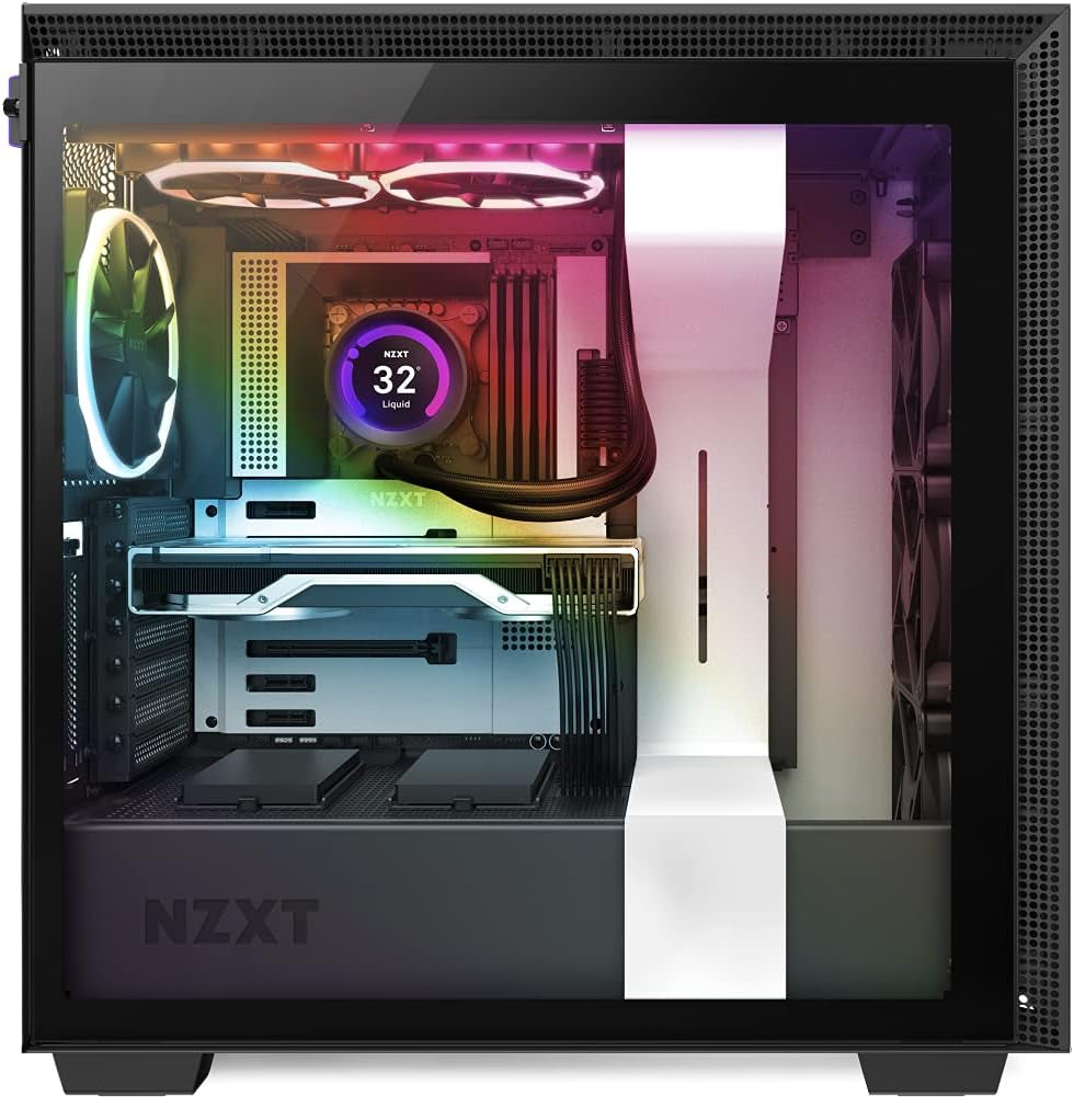 NZXT Kraken Z53 RGB 240Mm - RL-KRZ53-R1 - AIO RGB CPU Liquid Cooler - Customizable LCD Display - Improved Pump - Powered by CAM V4 - RGB Connector - AER RGB 2 120Mm Radiator Fans (2 Included)