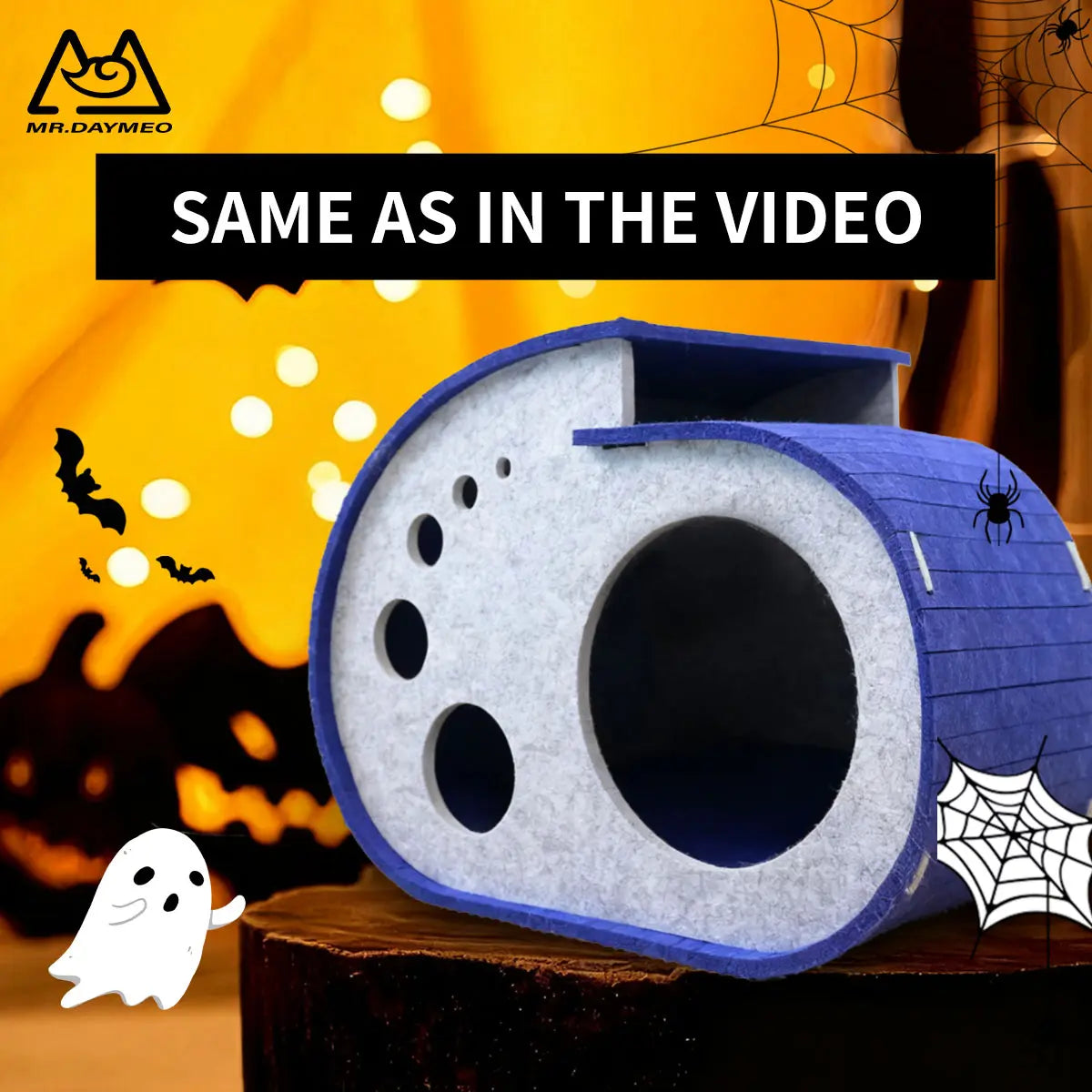 Cozy Cave Waterproof Cat Bed with Space-Saving Design - Detachable Pet Nest for Cats and Dogs