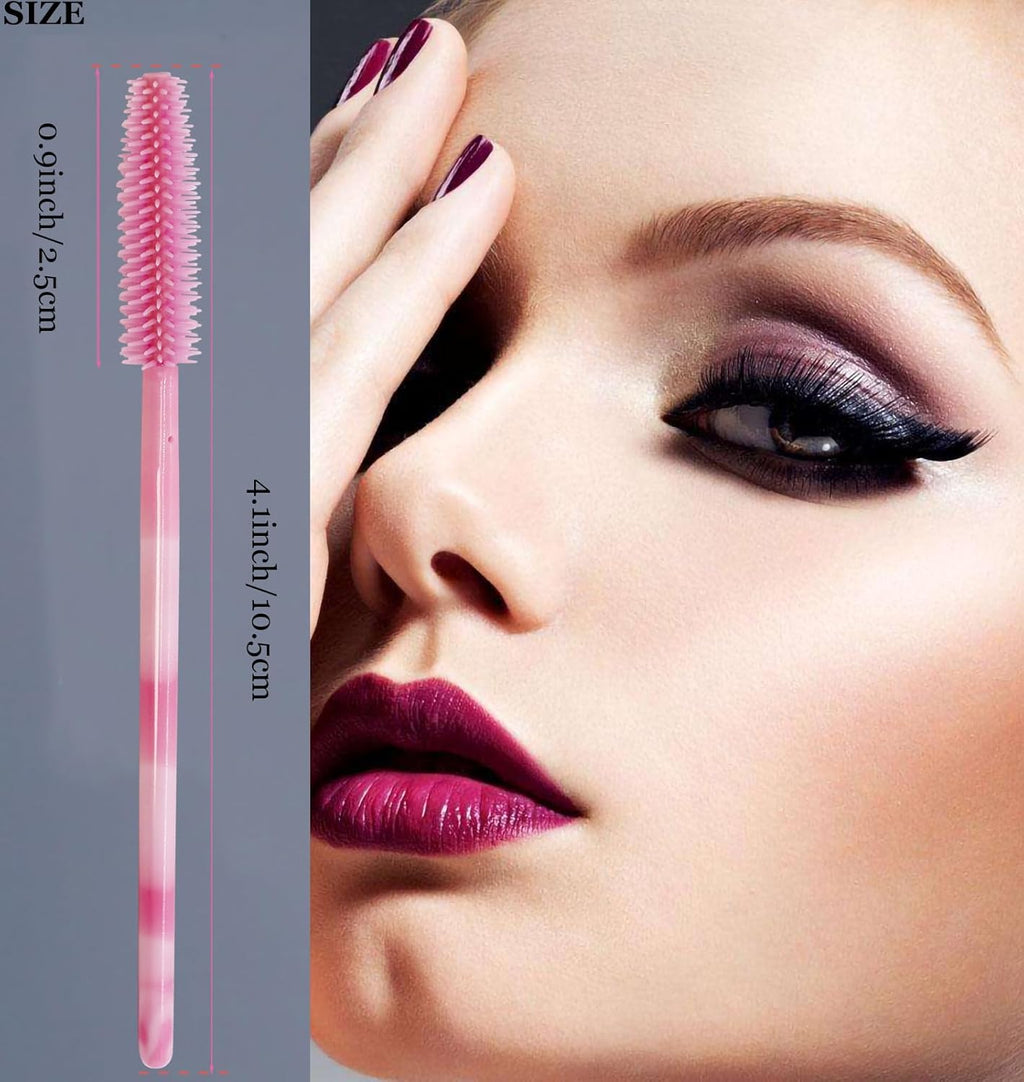 BIHRTC 100PCS Disposable Makeup Tools Kit - Essential Mascara Wands, Lip Applicators & Liner Brushes for Flawless Beauty Application