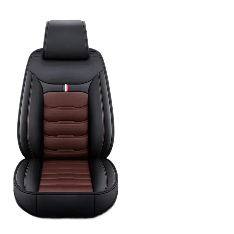 Auto Set Car Seat Covers PU Leather Signle Front Split Protector Four Season Universal Fit Most Car SUV Car Accessories