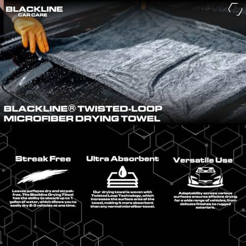 Blackline Car Care Extra-Large Ultra-Absorbent Towel