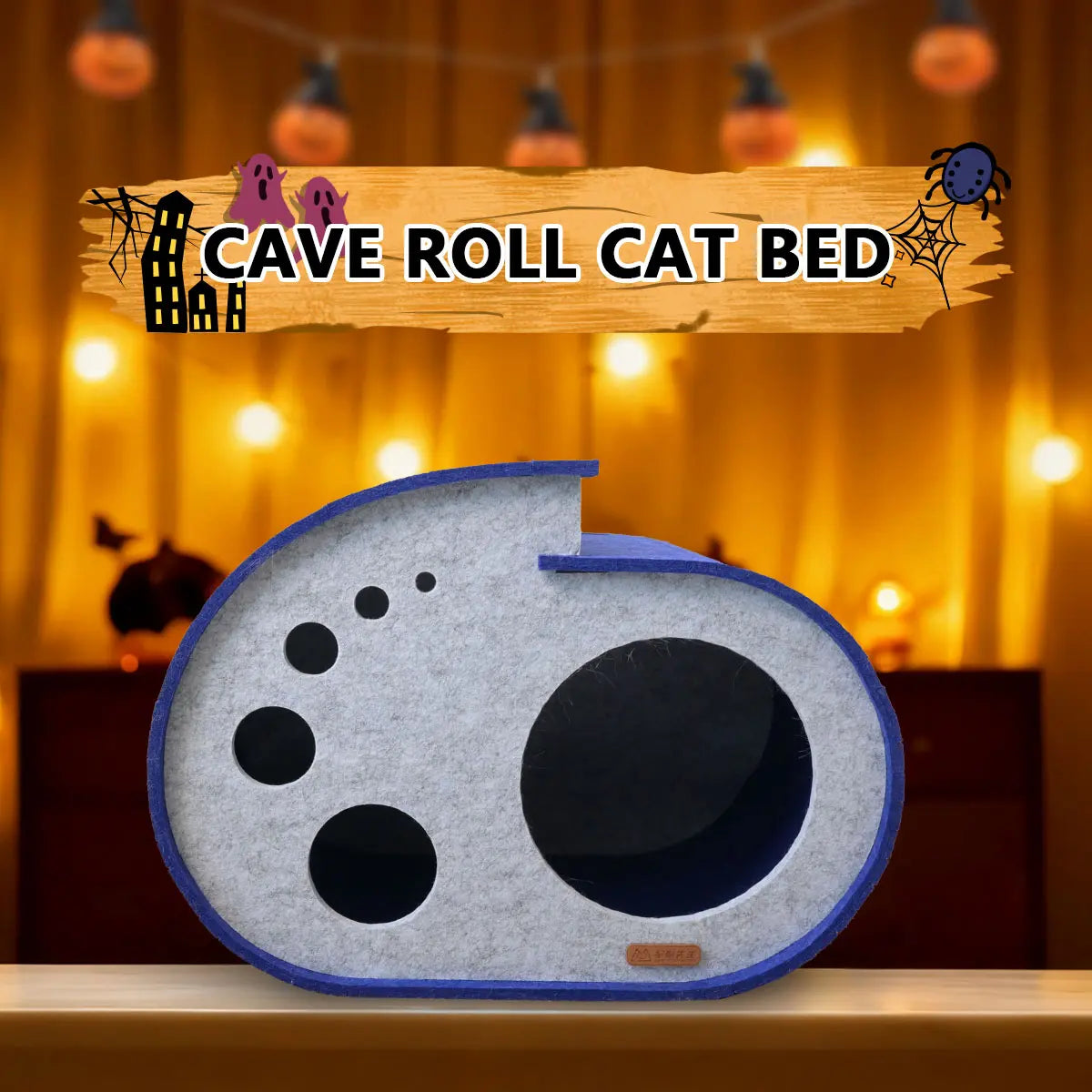 Cozy Cave Waterproof Cat Bed with Space-Saving Design - Detachable Pet Nest for Cats and Dogs