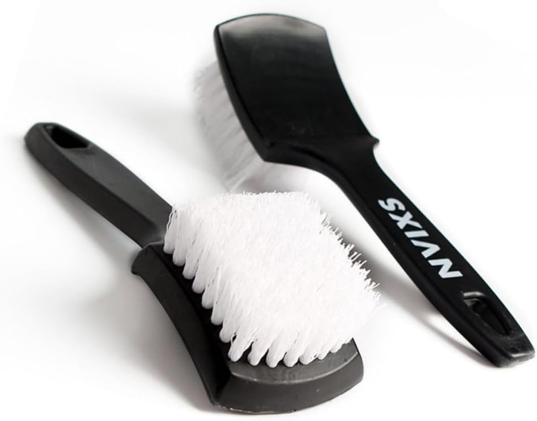 SUPVOX 2-Pack Wheel Cleaning Brush - Versatile Automotive Detail Tool with Strong Bristles for Effortless Dirt and Dust Removal