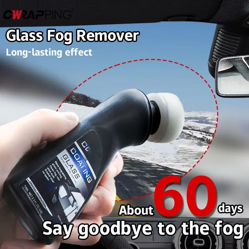Windshield Anti-Fog Spray Cleaner and Membrane Coating for Automotive Glass and Mirrors