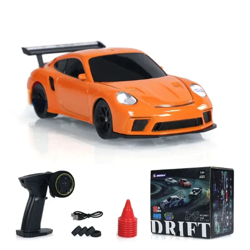 High-Speed 2.4G RC Drift Car - 1/43 Scale 4WD Remote Control Mini Racing Car - Perfect Gift for Boys!