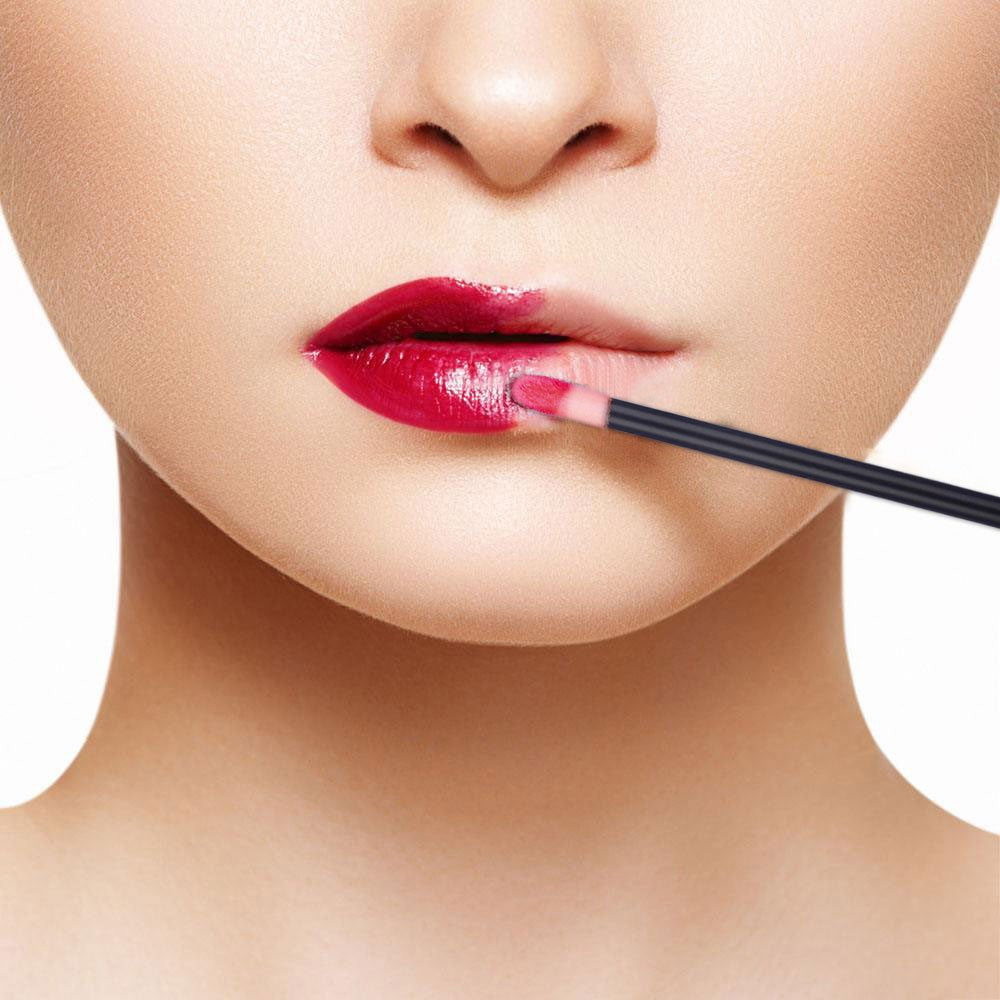 200 Disposable Lip Wands - Lint-Free Lip Brushes for Effortless Lipstick & Gloss Application - 200 Pack Beauty Tool