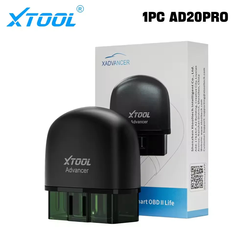 XTOOL Advancer Ad20Pro Bluetooth OBD2 Scanner Auto 2026 Ai-Assistant Full System Diagnostic Tools Oil Reset Free Update Free APP