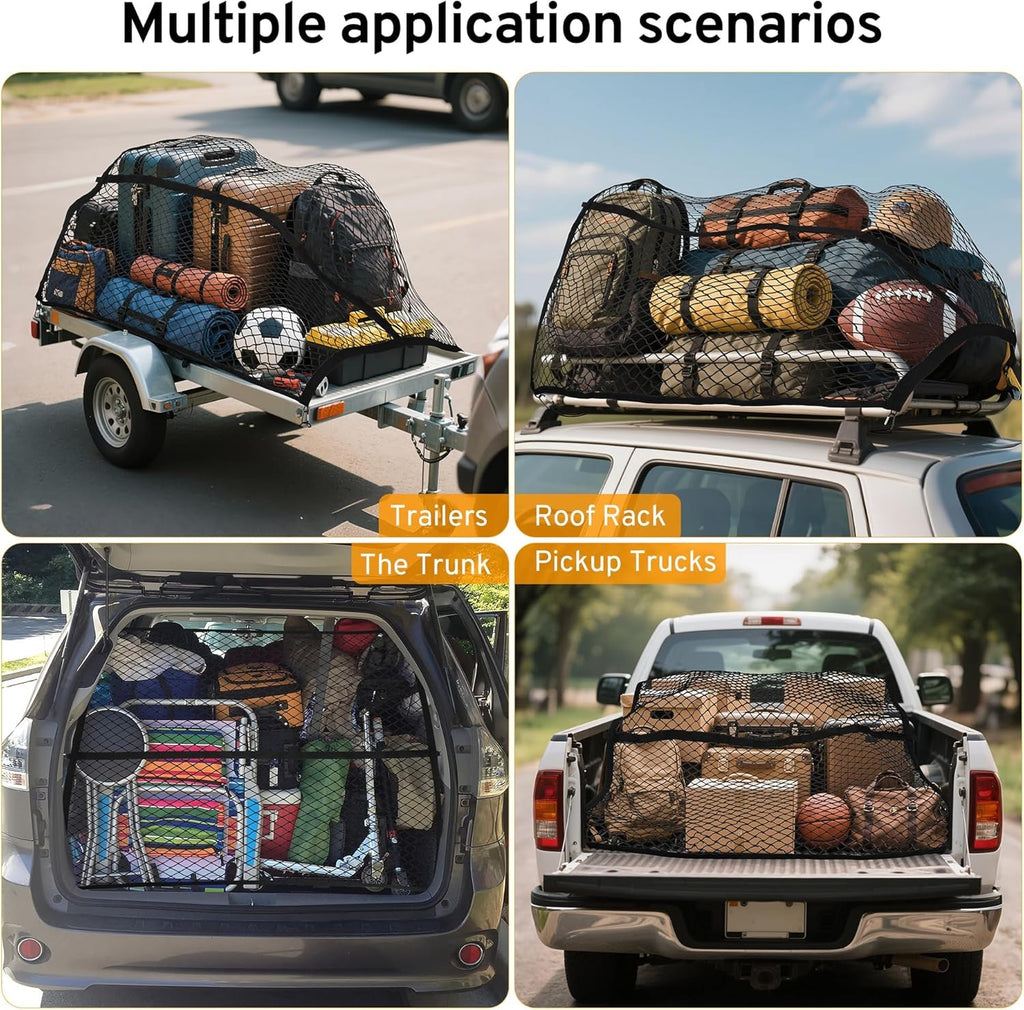 Cargo Net for Ford F150, F250, F350 Super Duty Pickup Truck Bed (2000-2025)