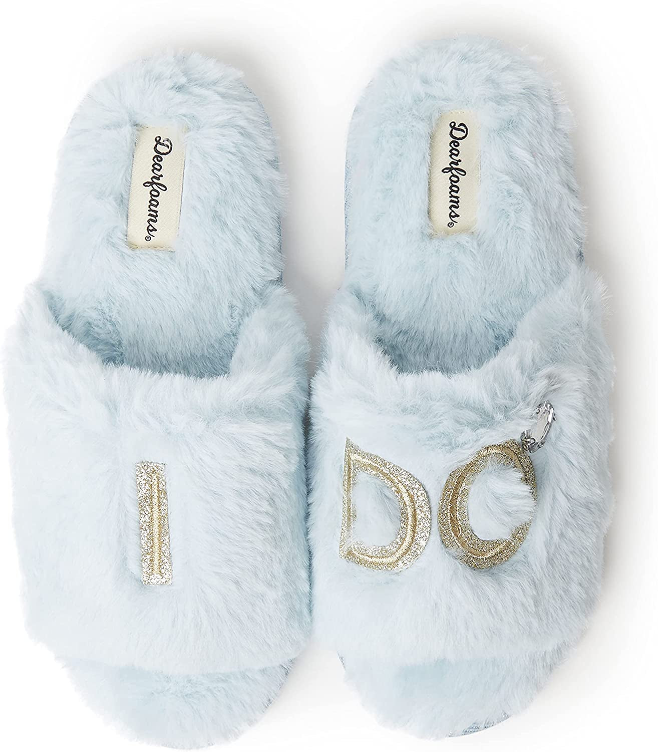 Dearfoams Women'S Giftable I Do & I Do Crew Bride Slippers for Weddings and Bachelorette Party