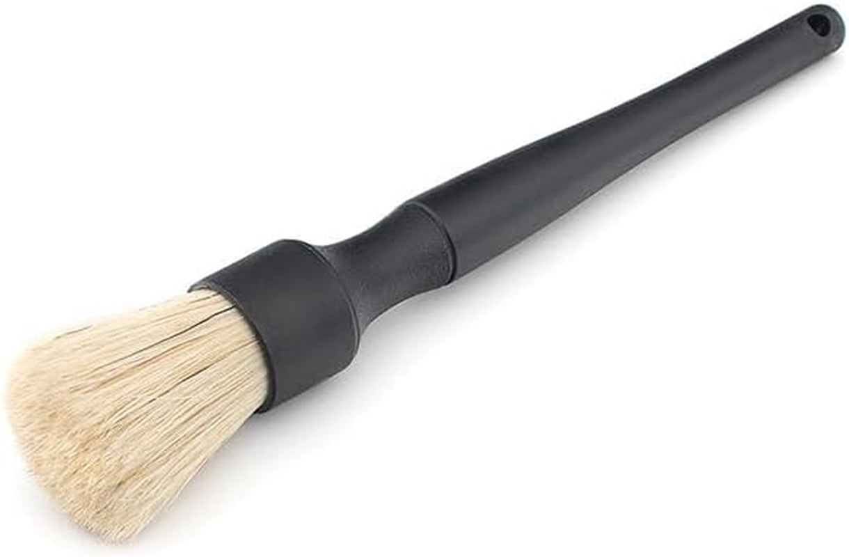 Detail Factory Boar Hair Detailing Brush Set - Ultimate Scrubbing Power for Interior, Exterior, Engine Bay, Wheels & Exhaust Tips with Comfortable Grip